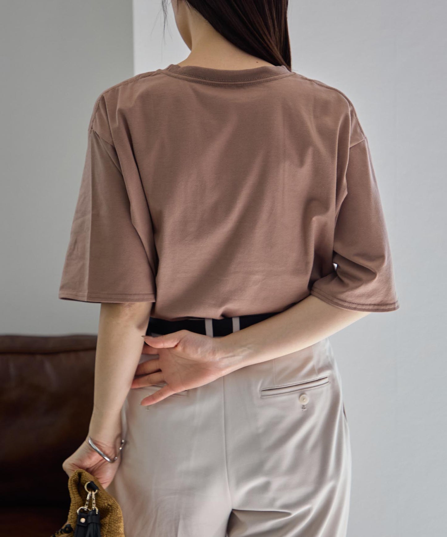 ロゴ発泡プリント半袖Tシャツ