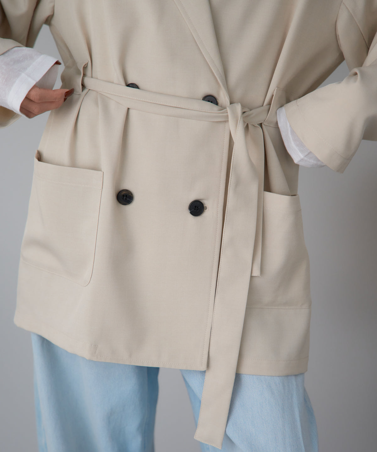 ウエストアレンジデザイン ダブルテーラードジャケット