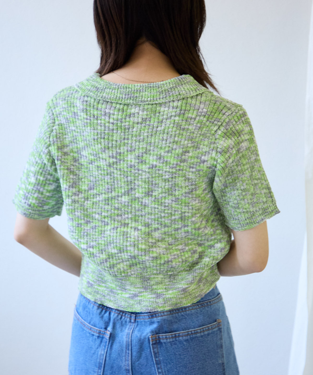 ミックス ZIPニットカーディガン