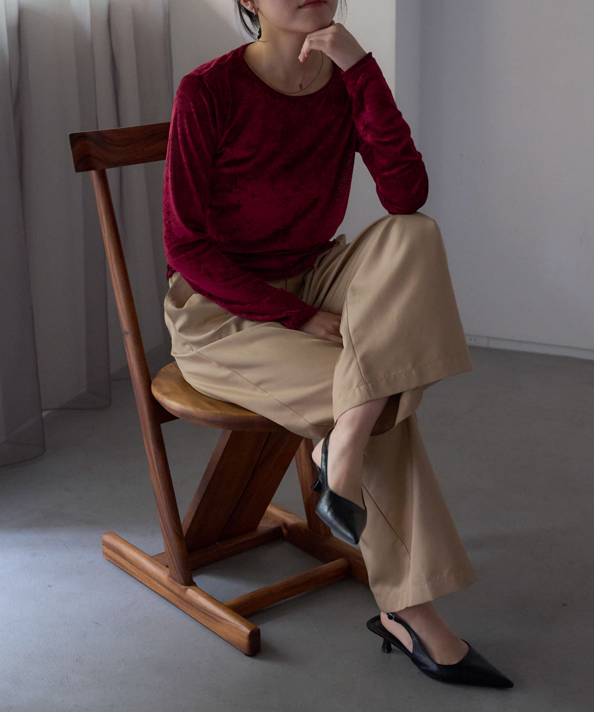 シアーベロアトップス