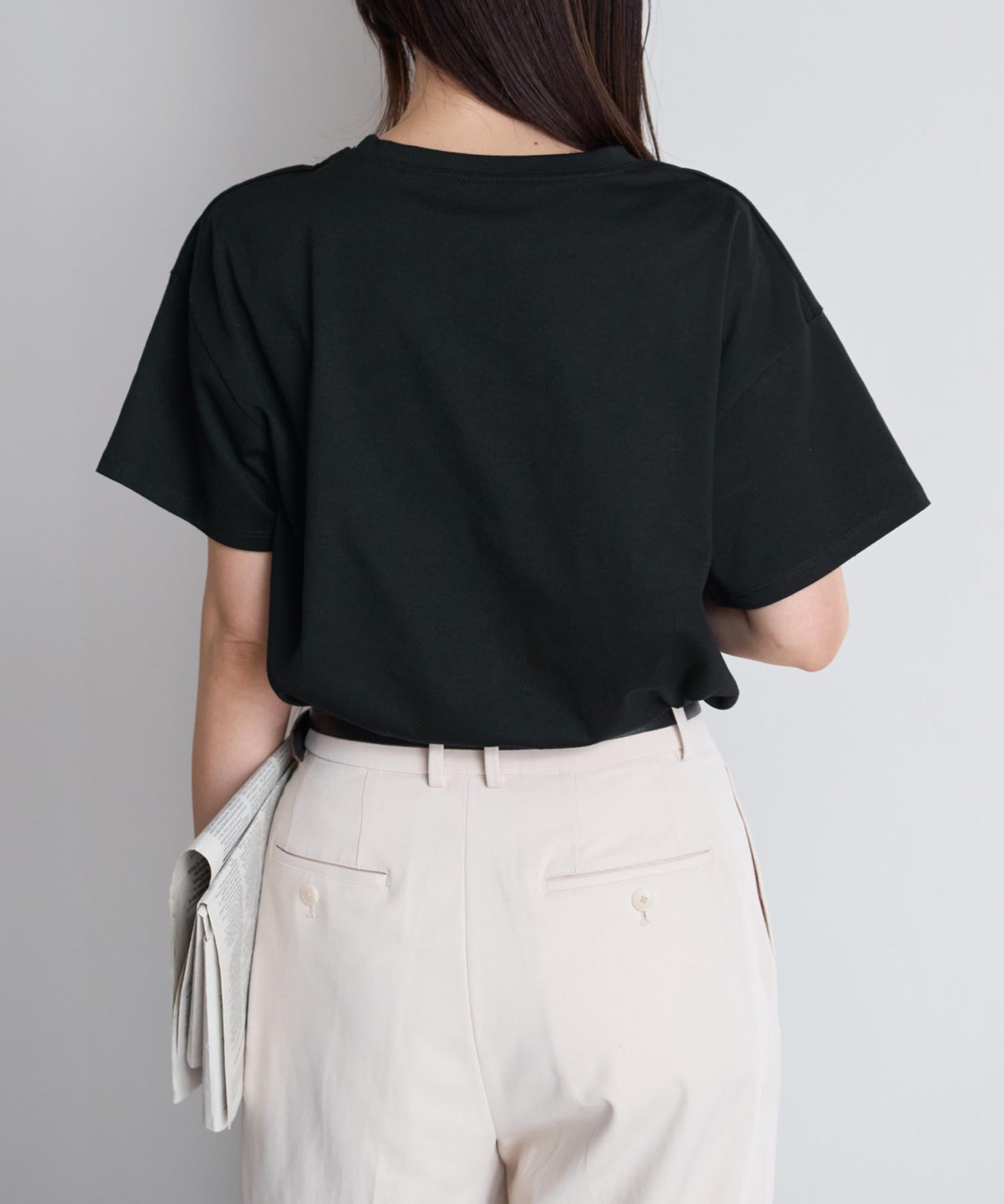 箔プリント半袖Tシャツ