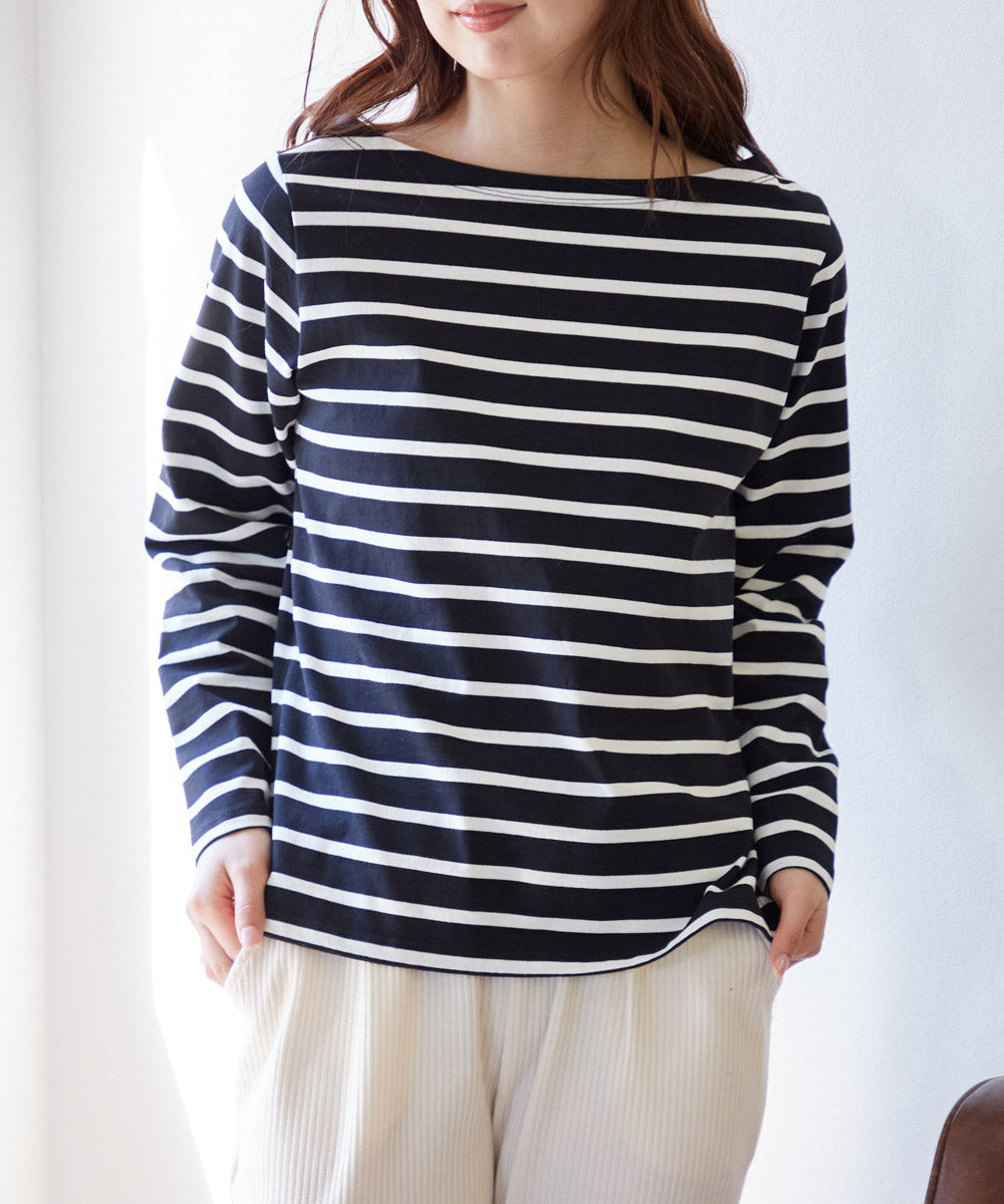 ボートネックボーダーTEE