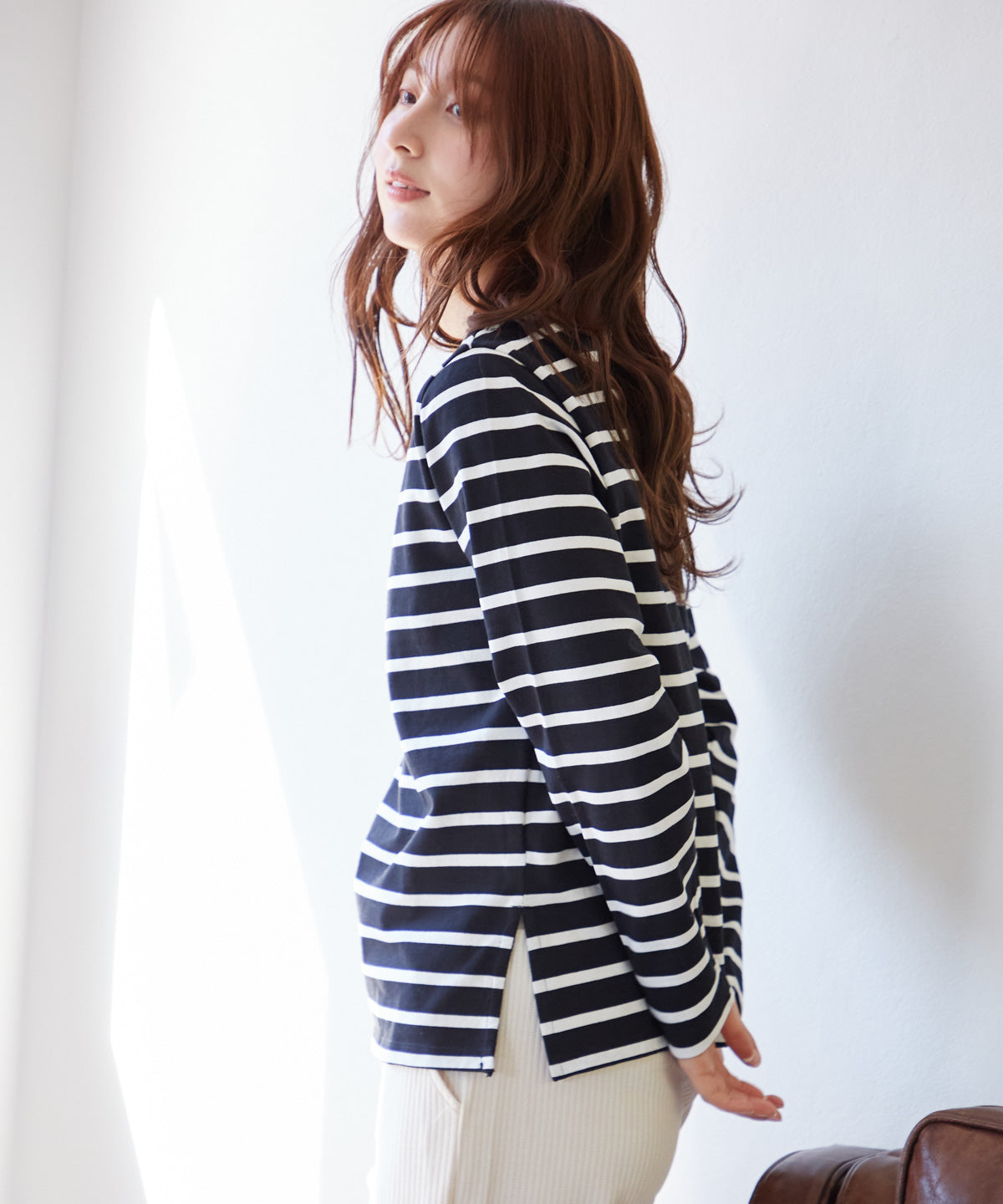 ボートネックボーダーTEE