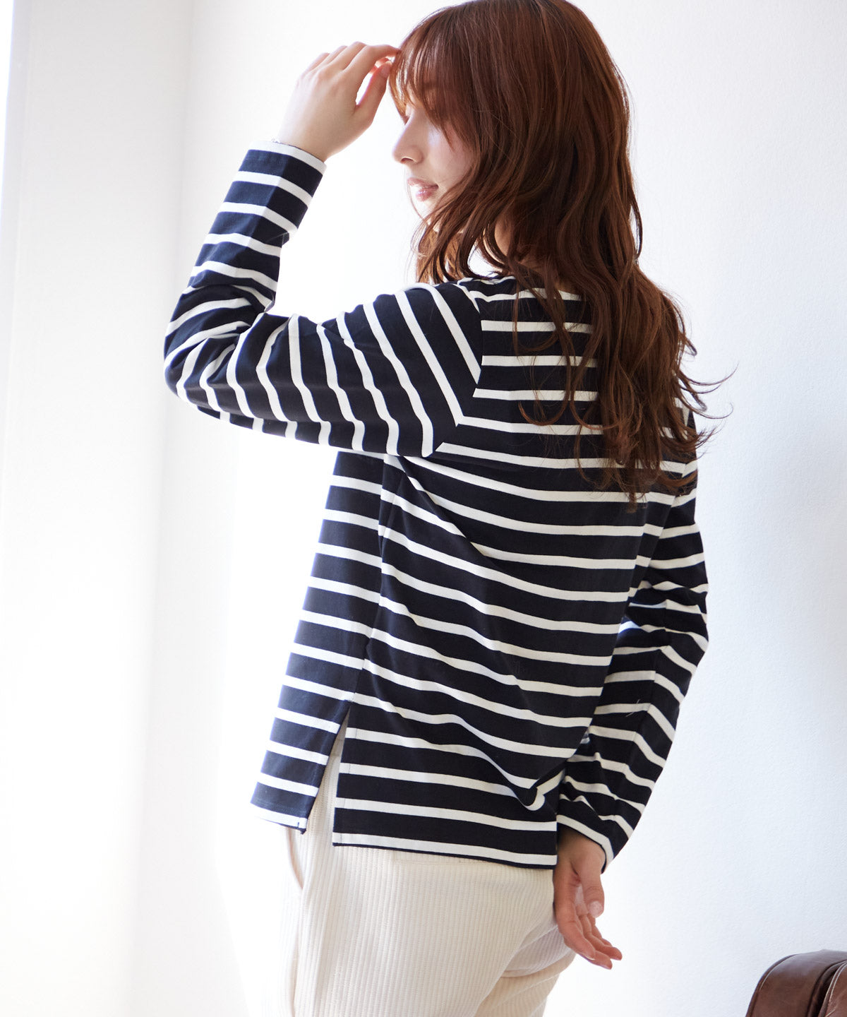 ボートネックボーダーTEE