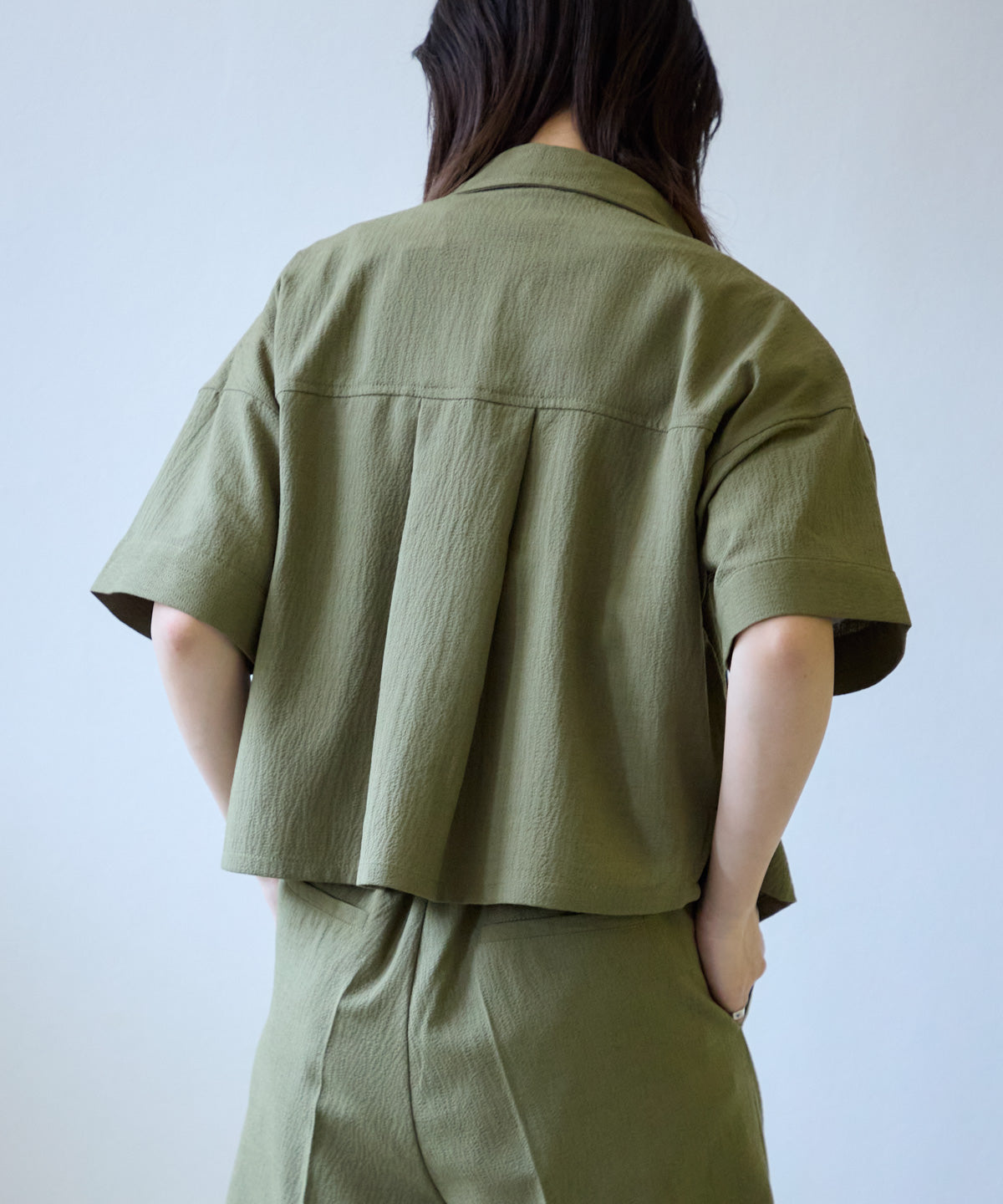 【セットアップ対応】シャツブラウス