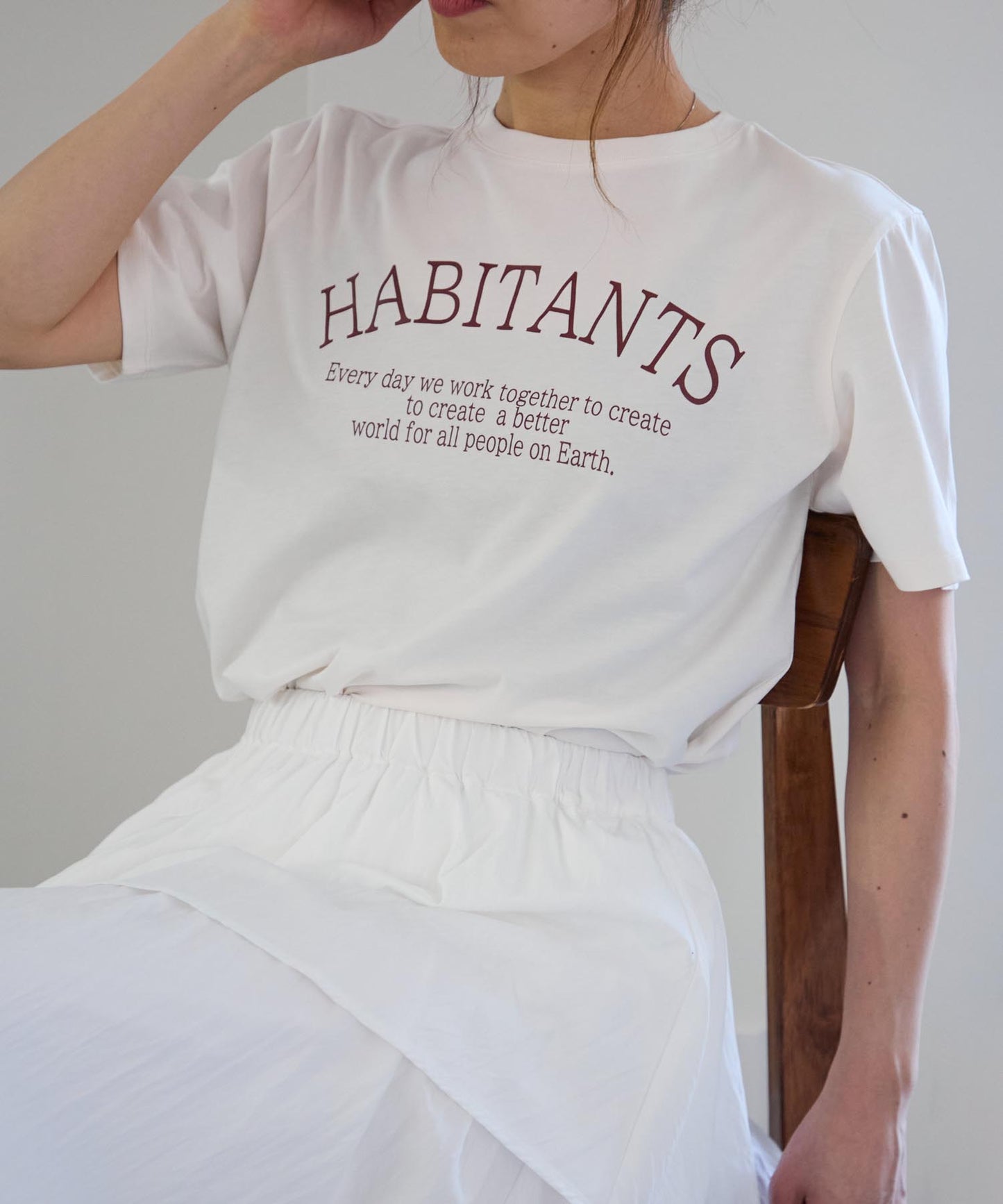 メッセージロゴ スーピマコットン半袖Tシャツ