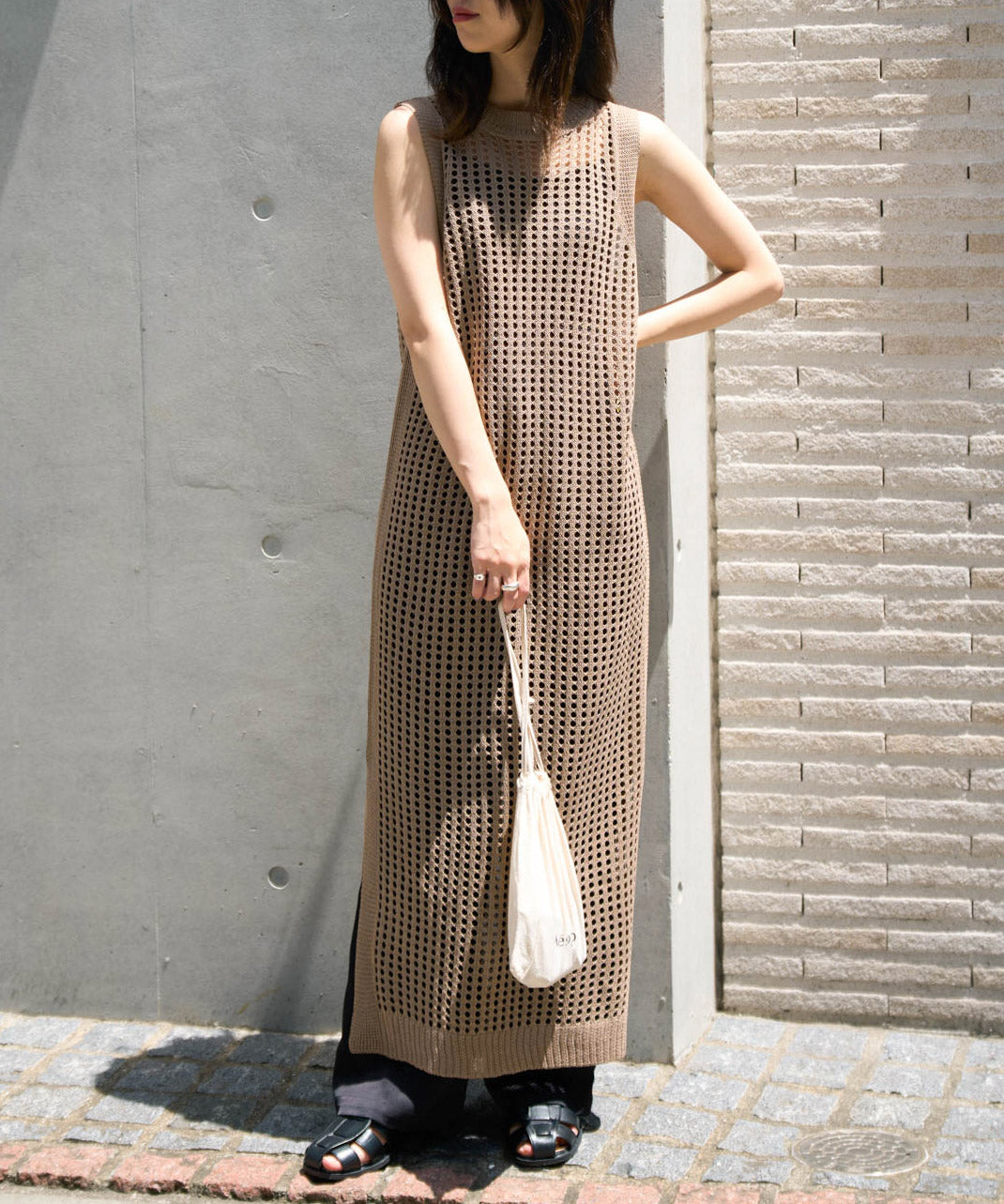 メッシュニットワンピース