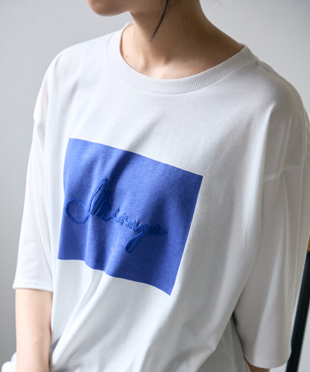 半袖ボックスプリントTシャツ