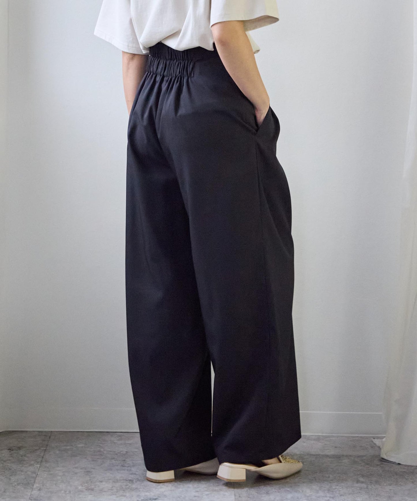 【セットアップ対応】ハイウエストパンツ