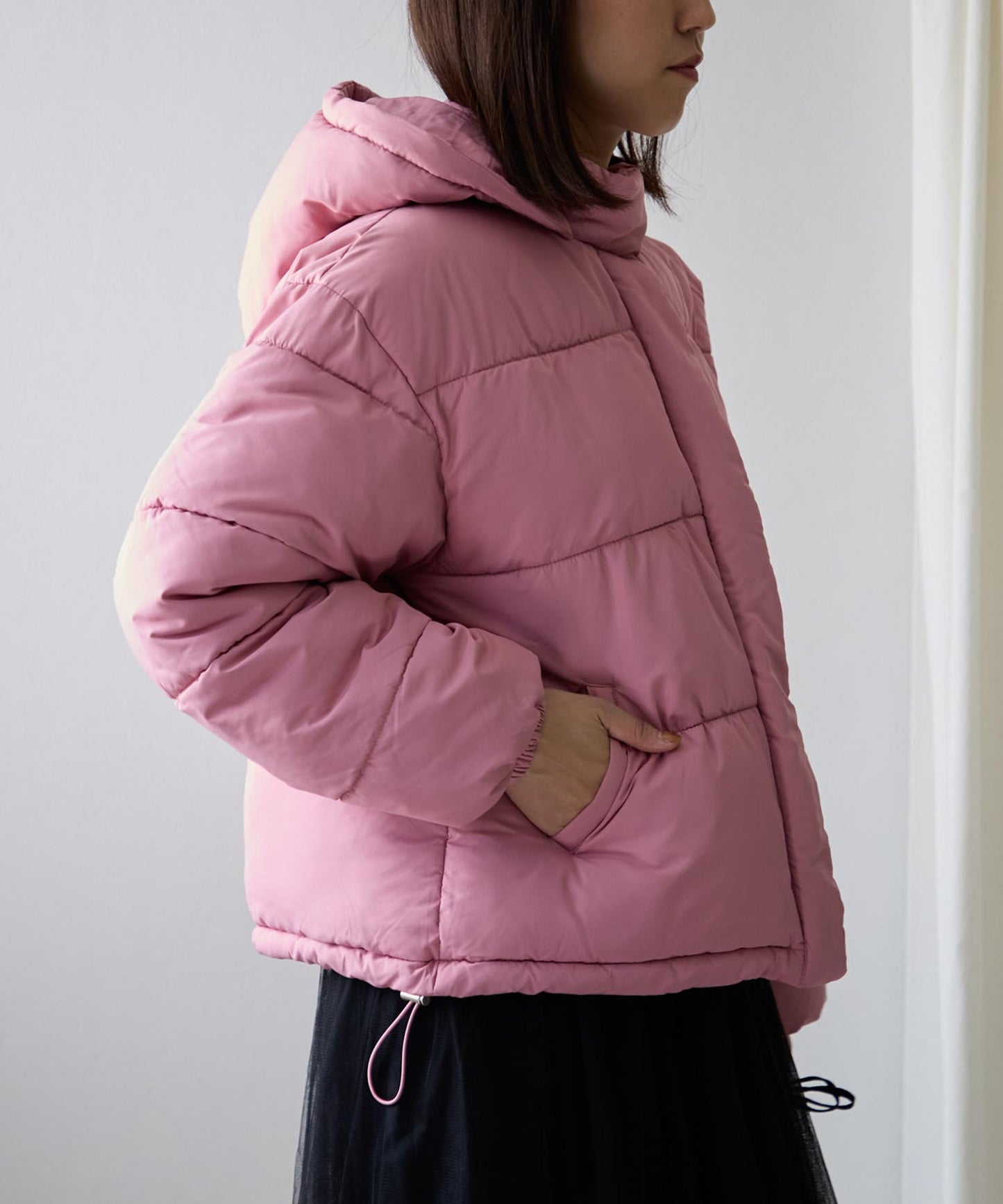 フード付き中綿ジャケット
