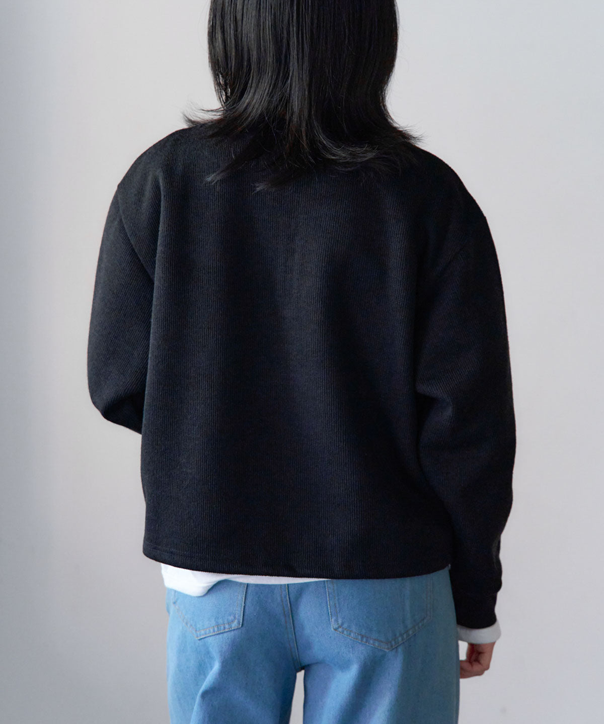 ジップアップ プルオーバー