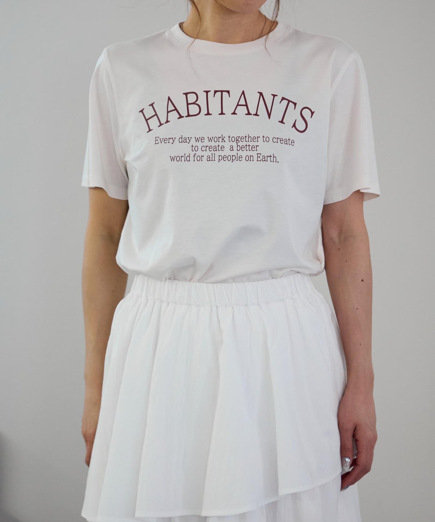 メッセージロゴ スーピマコットン半袖Tシャツ