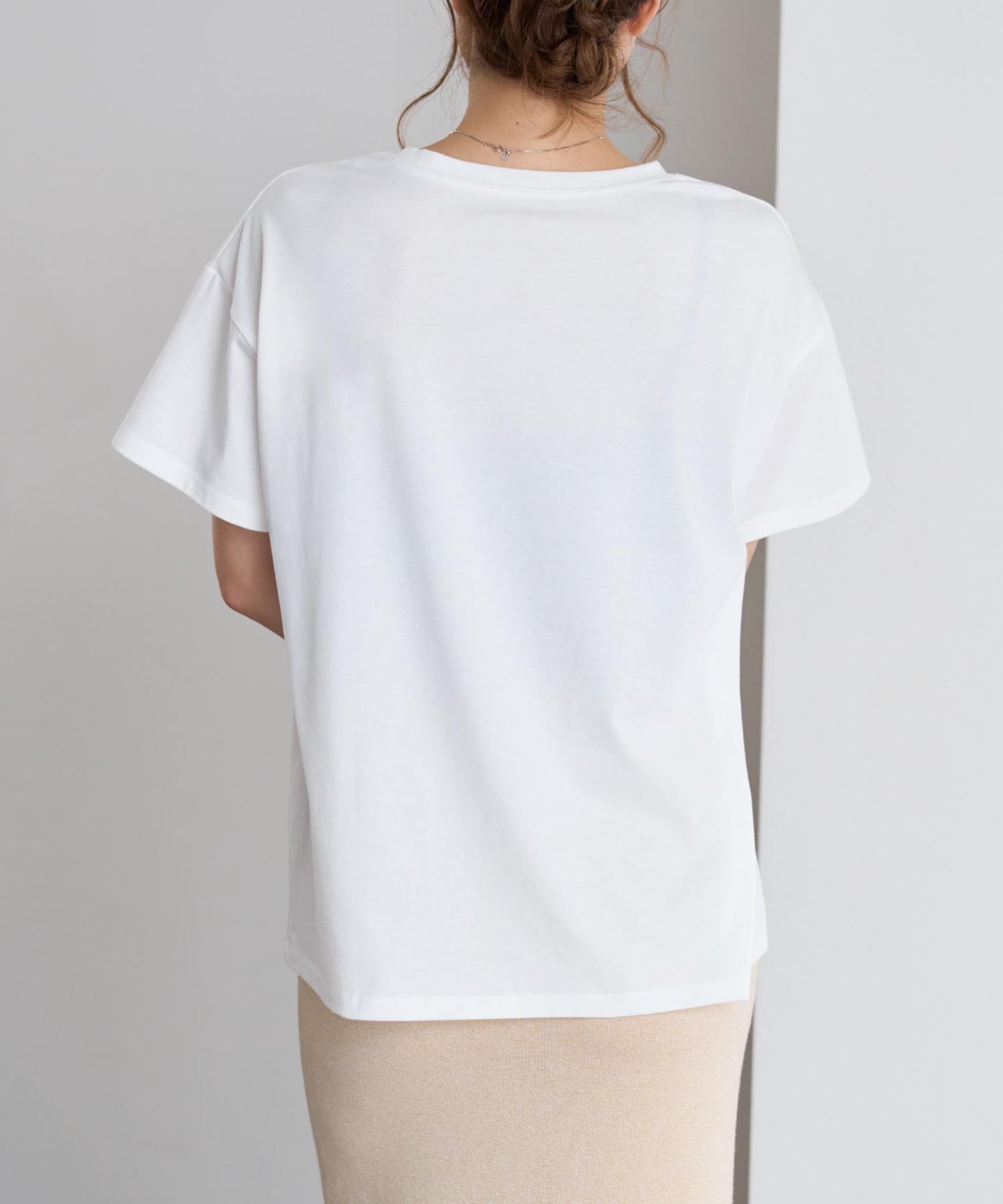 箔プリント半袖Tシャツ