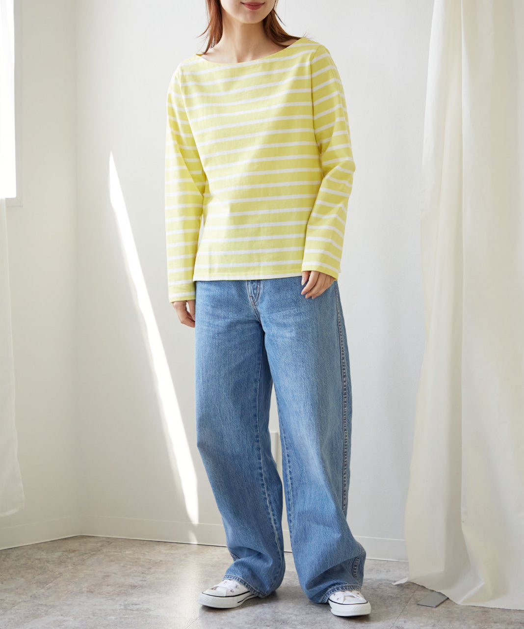 ボートネックボーダーTEE