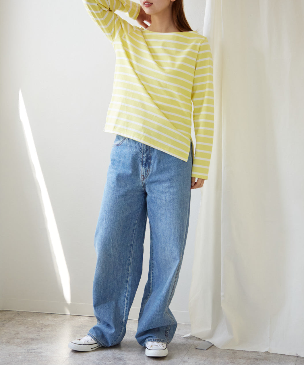 ボートネックボーダーTEE