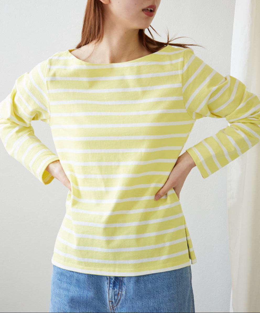 ボートネックボーダーTEE