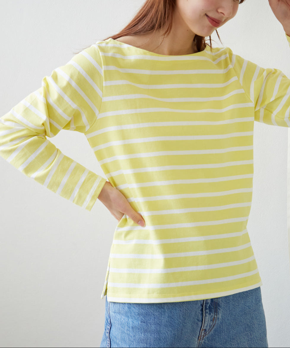 ボートネックボーダーTEE