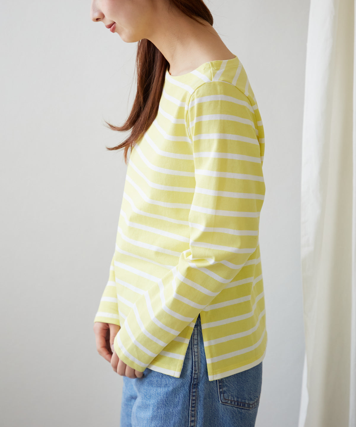 ボートネックボーダーTEE