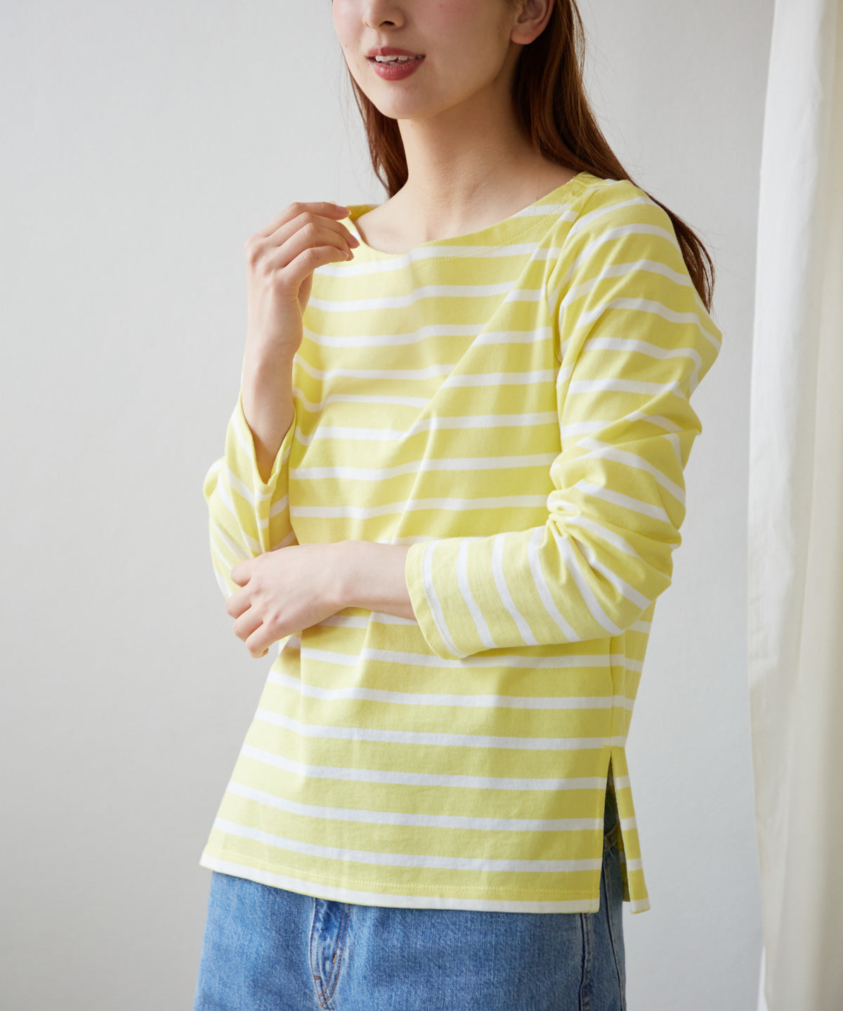 ボートネックボーダーTEE