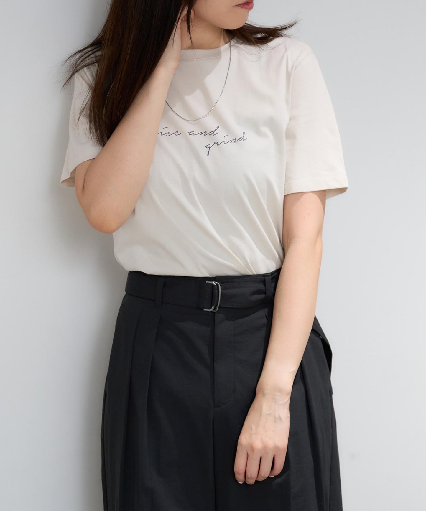 手描き風ロゴ 半袖サイロTシャツ/コットンTシャツ