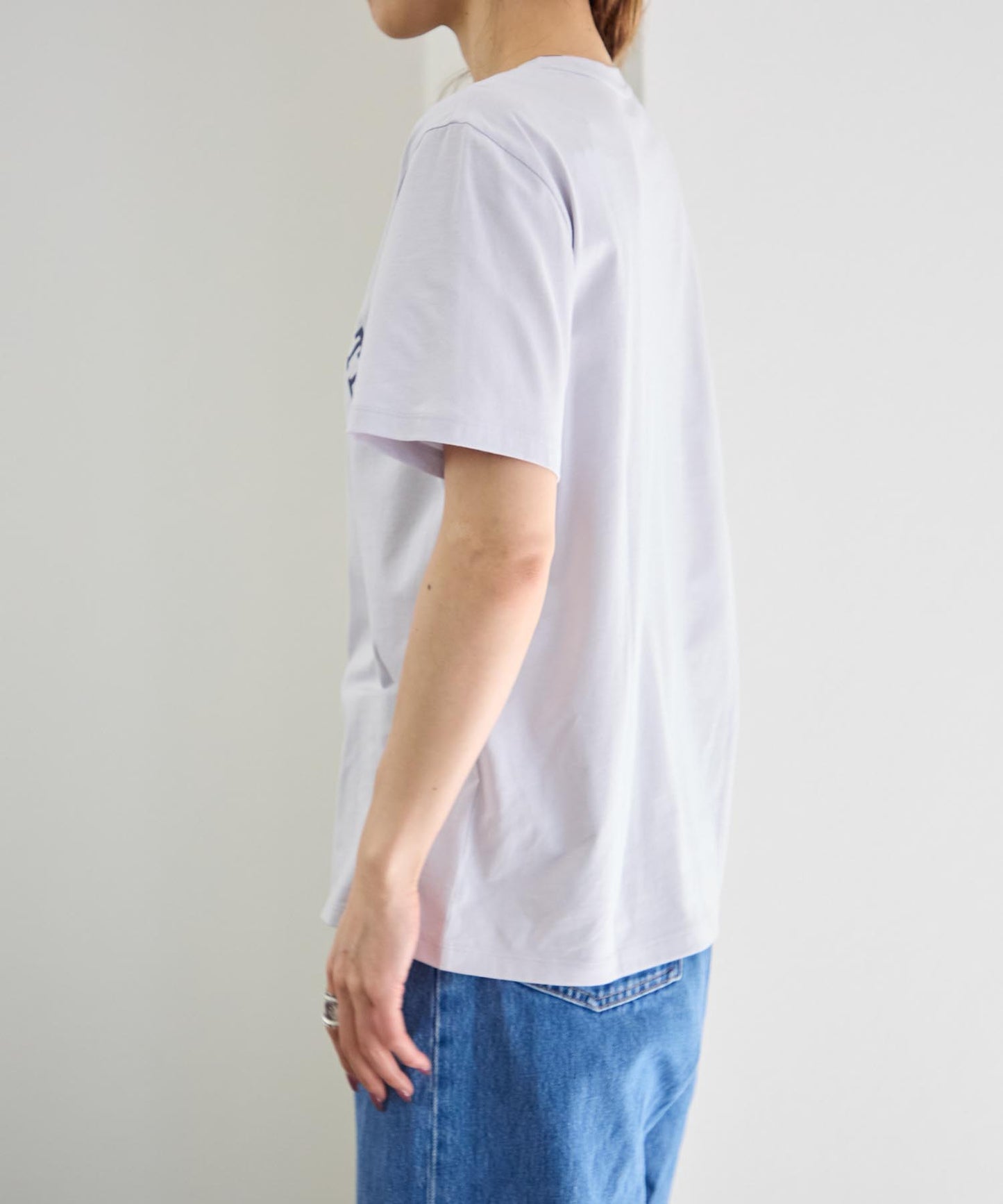 ヴィンテージ風カレッジロゴ スーピマ半袖Tシャツ