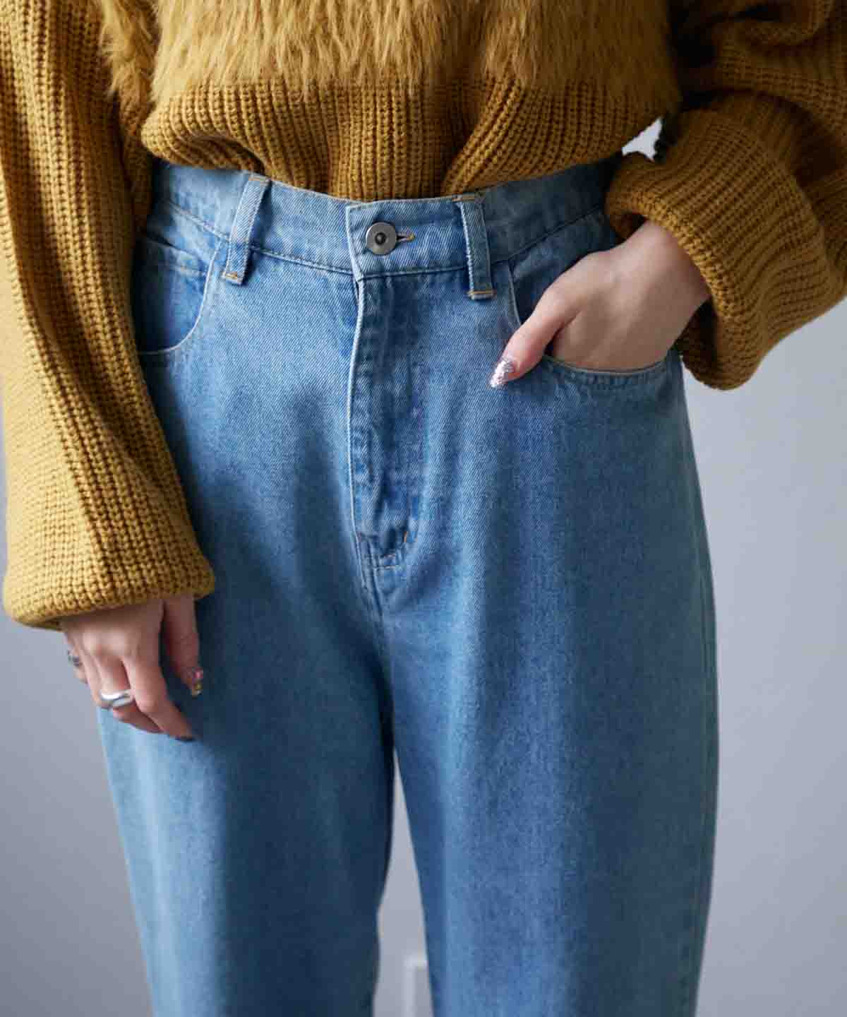 ロールアップデニムパンツ