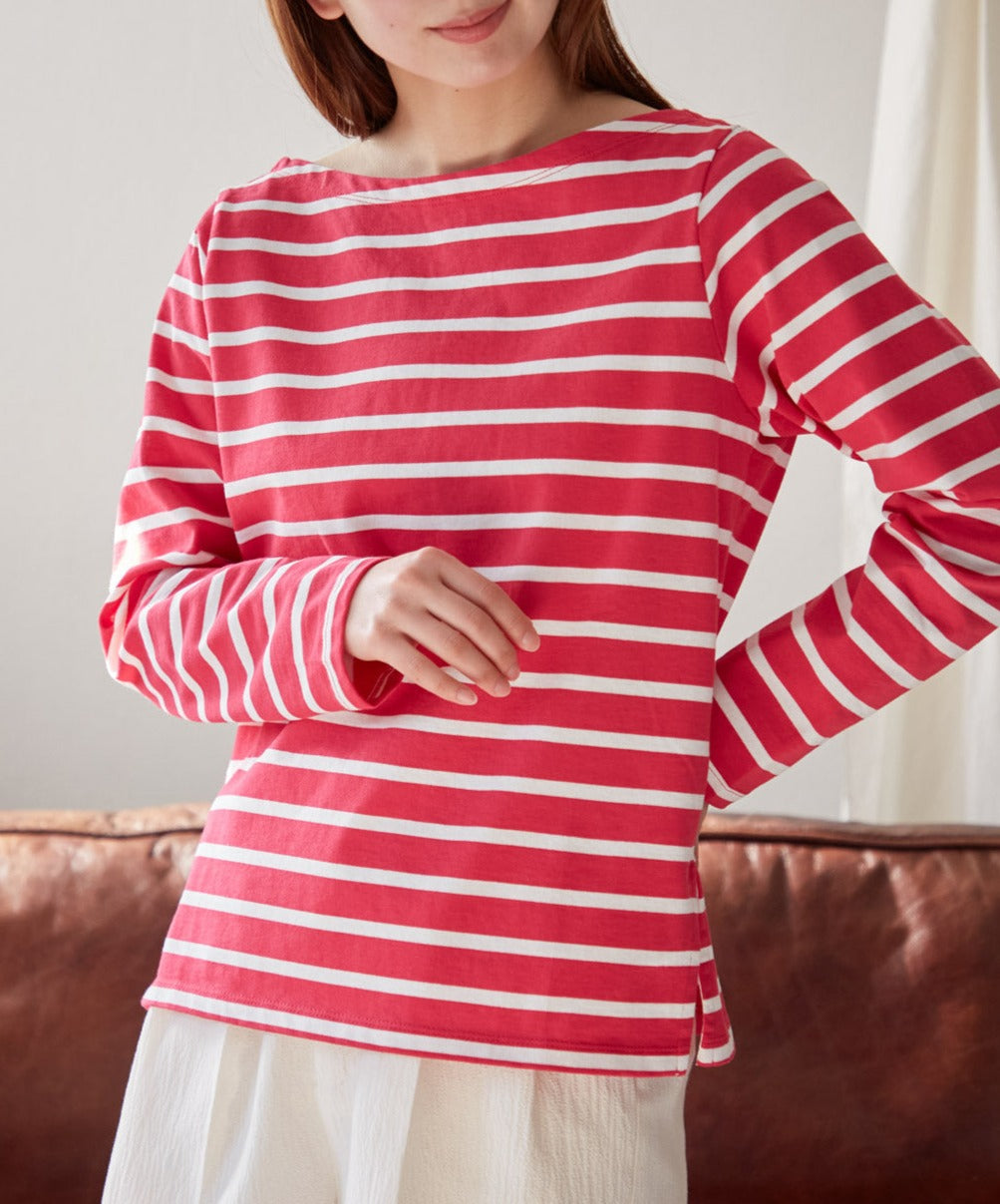 ボートネックボーダーTEE