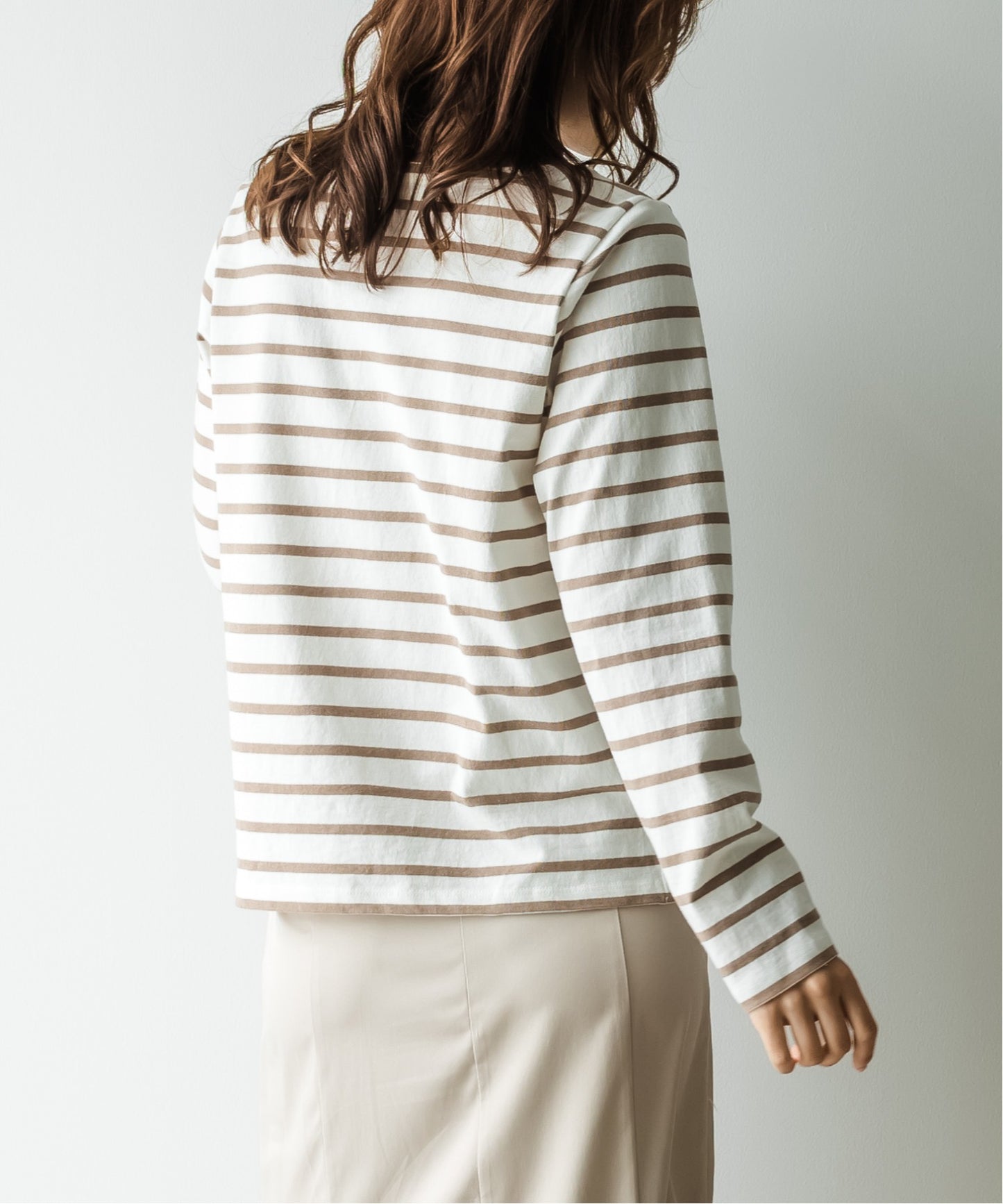 ボートネックボーダーTEE