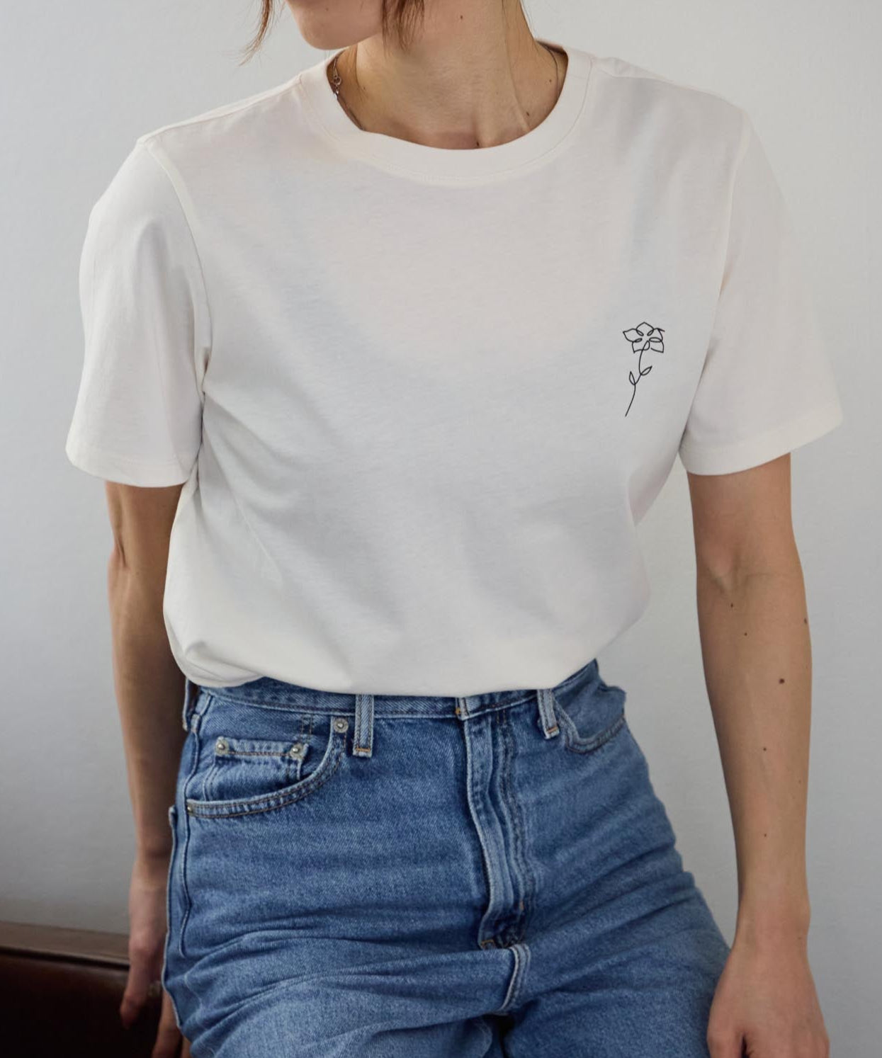 フラワーワンポイント サイロTシャツ