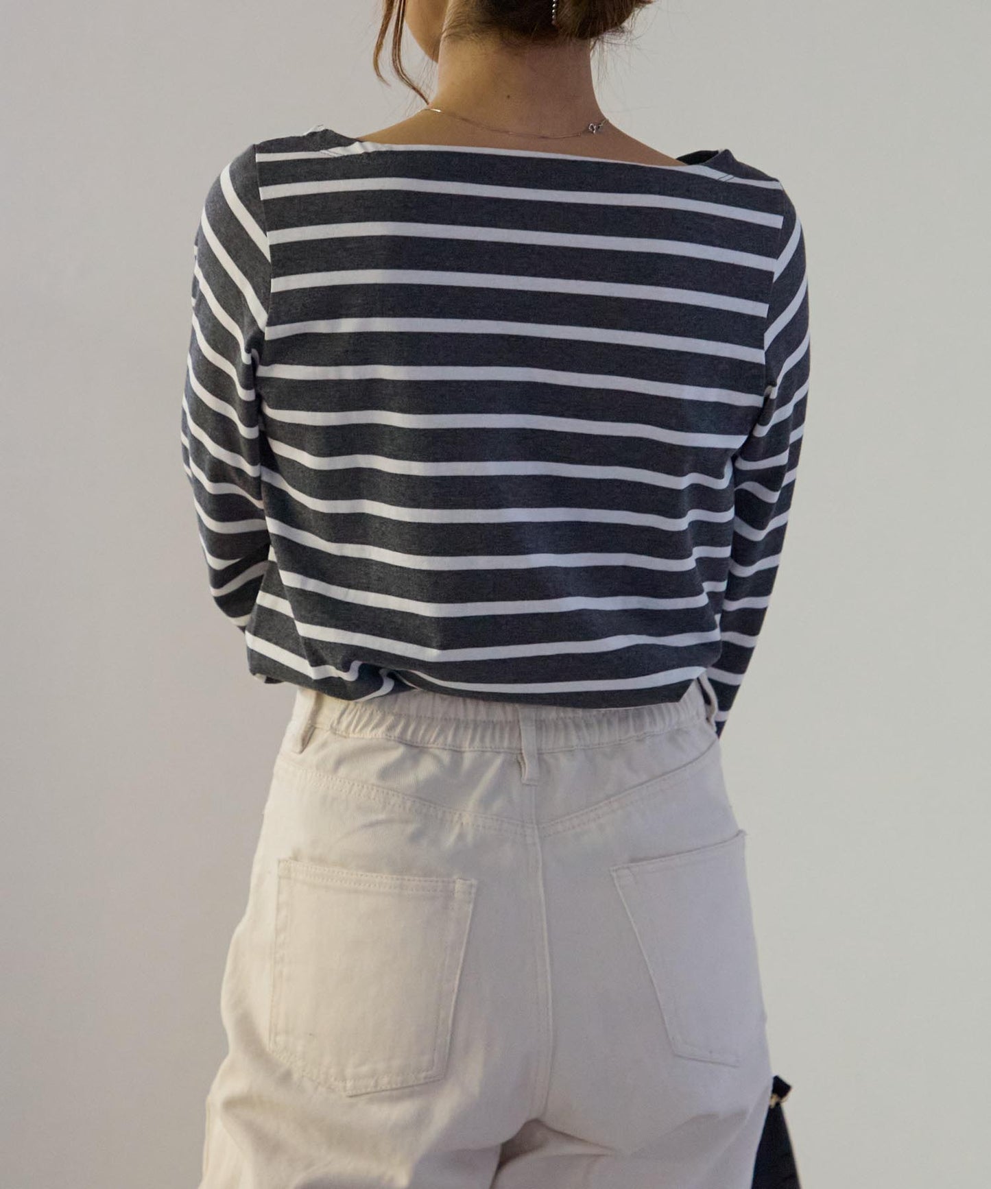 ボートネックボーダーTEE
