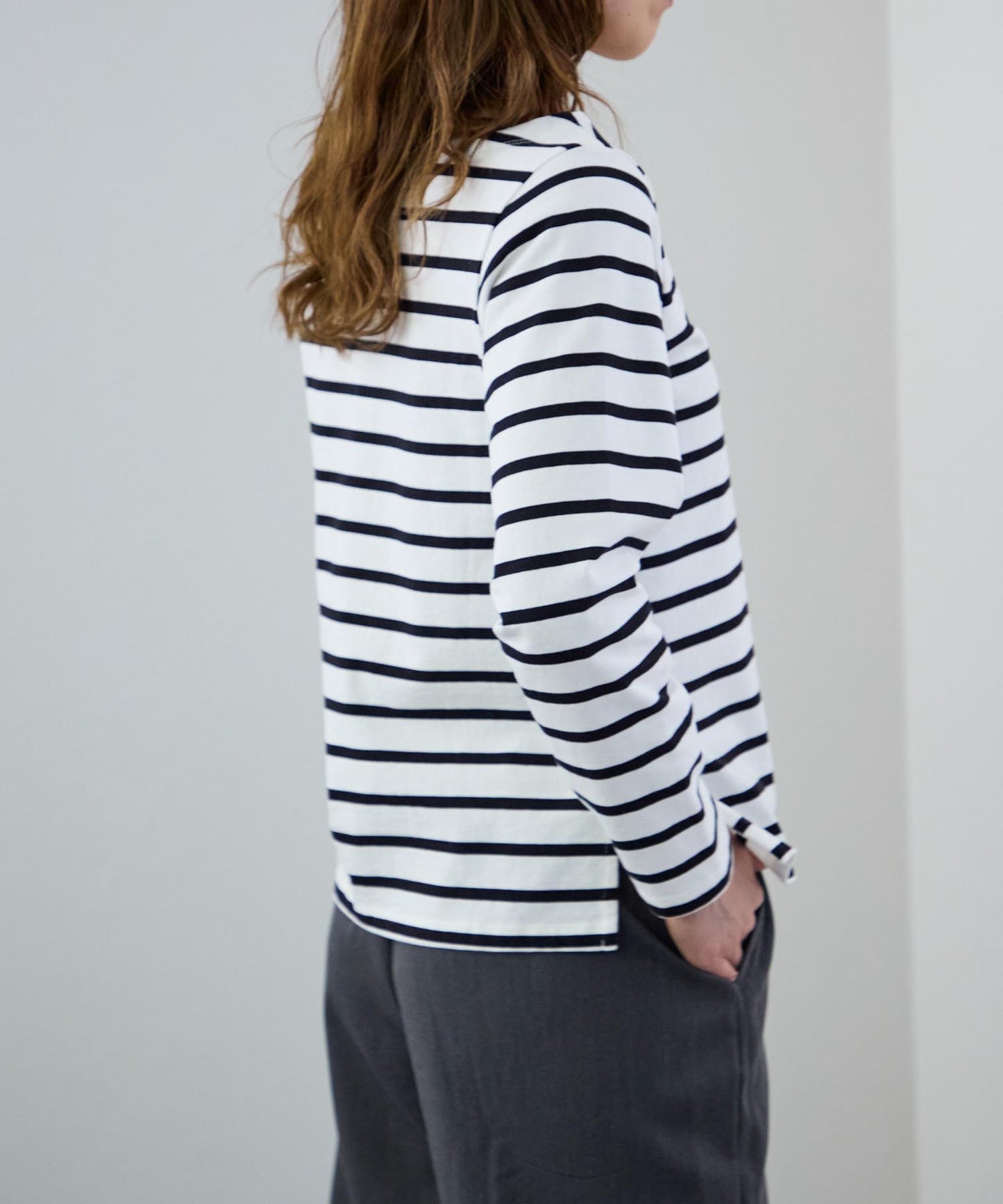 ボートネックボーダーTEE