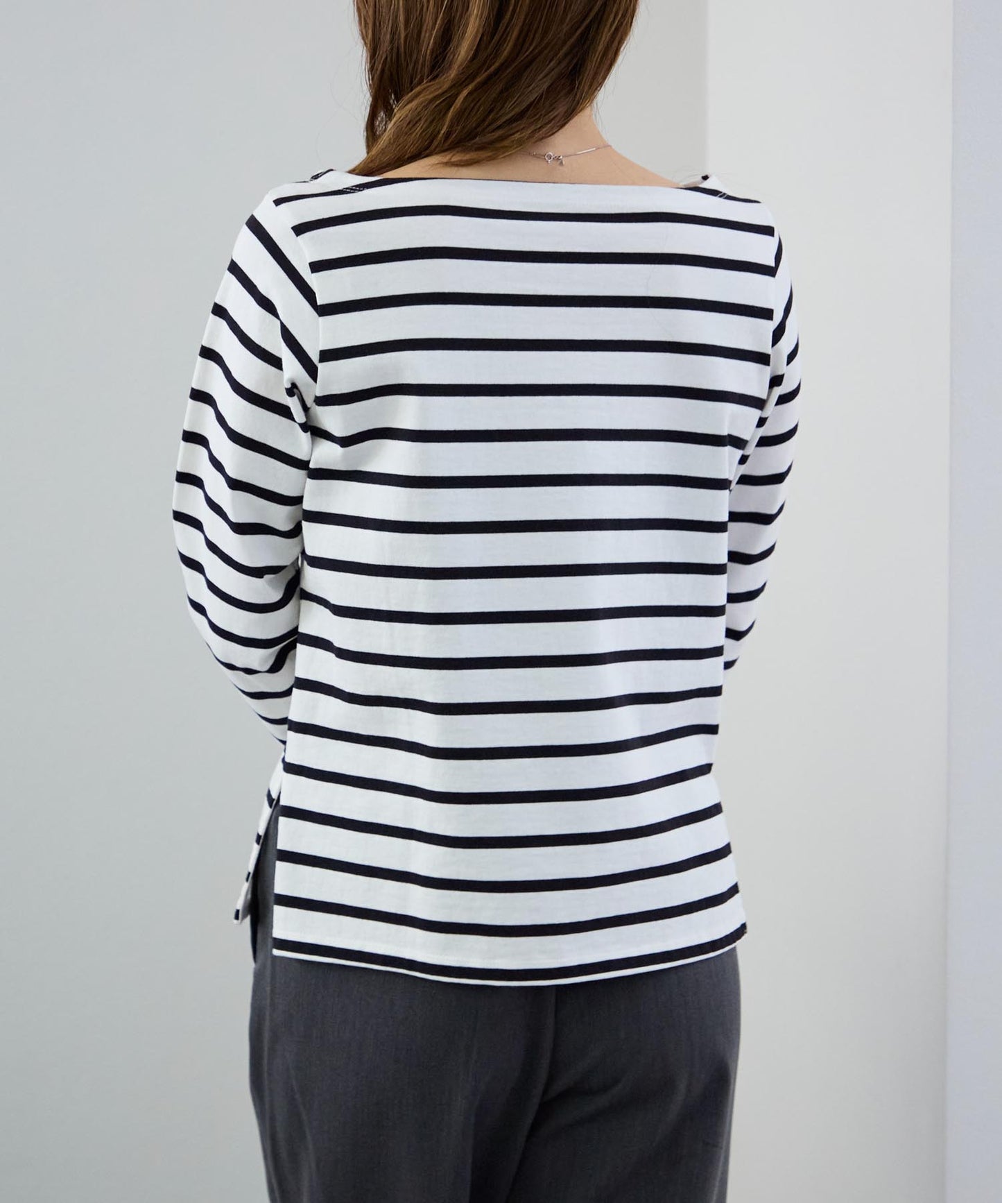 ボートネックボーダーTEE
