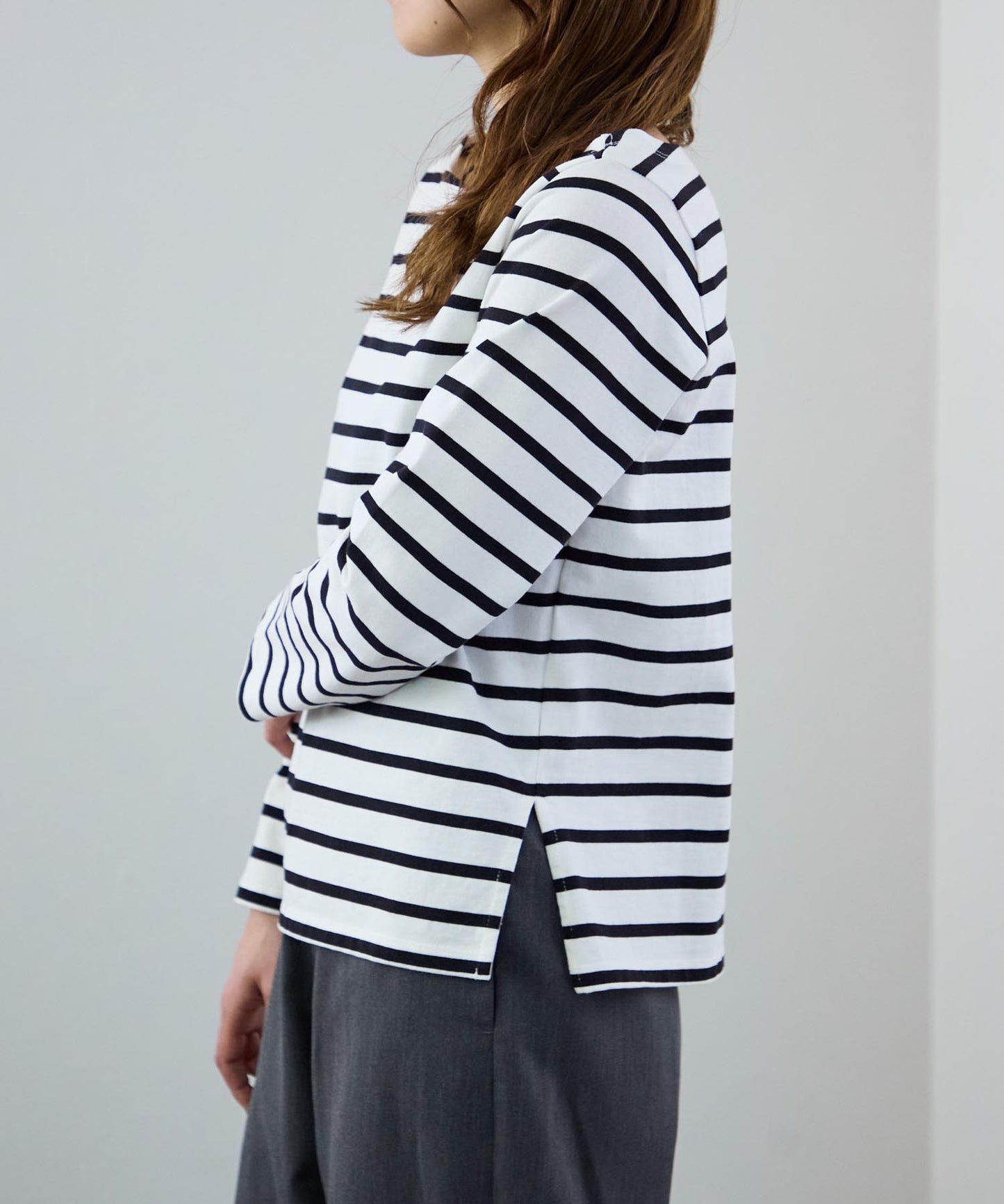 ボートネックボーダーTEE