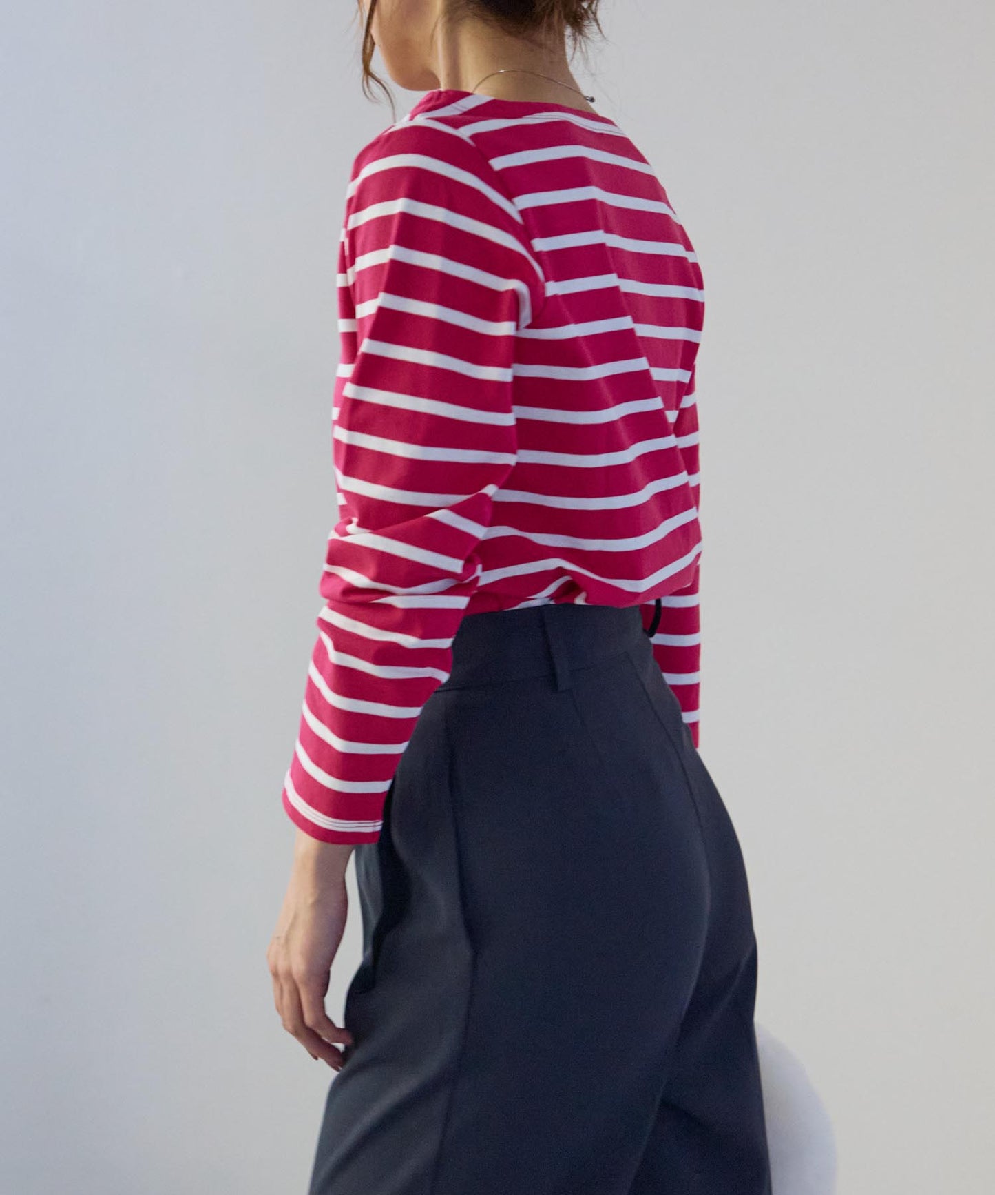 ボートネックボーダーTEE