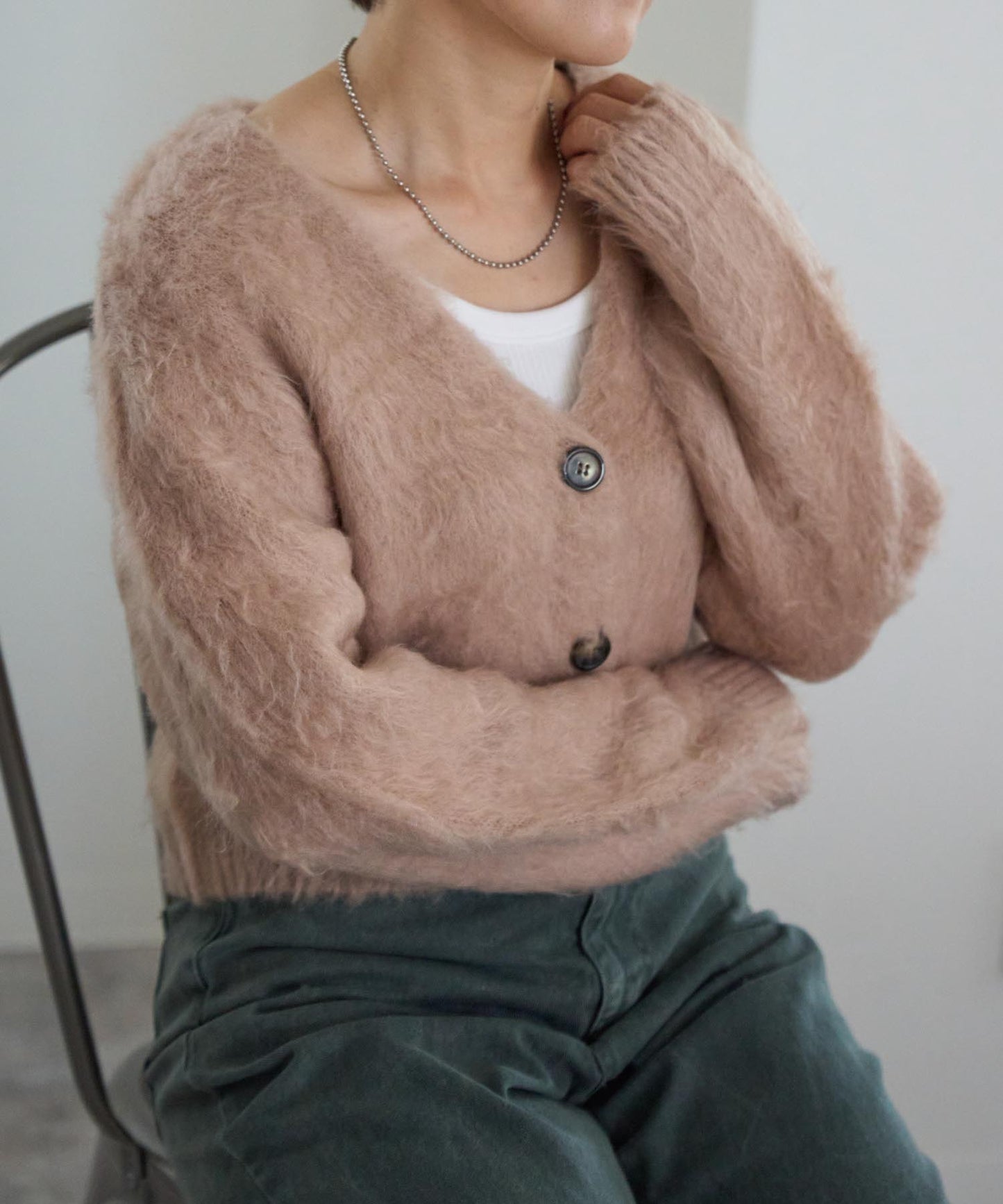 ファータッチショートカーディガン