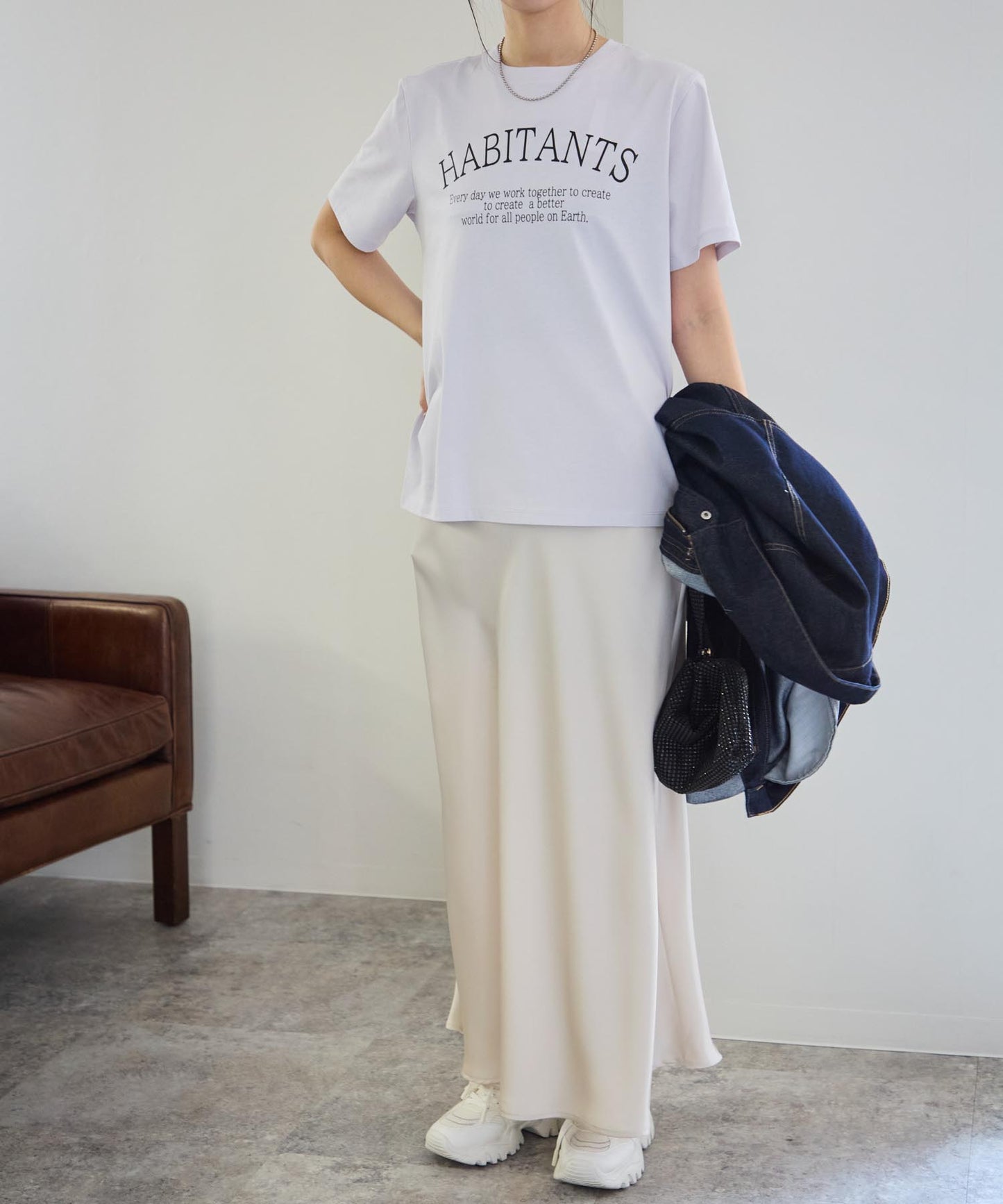 メッセージロゴ スーピマコットン半袖Tシャツ