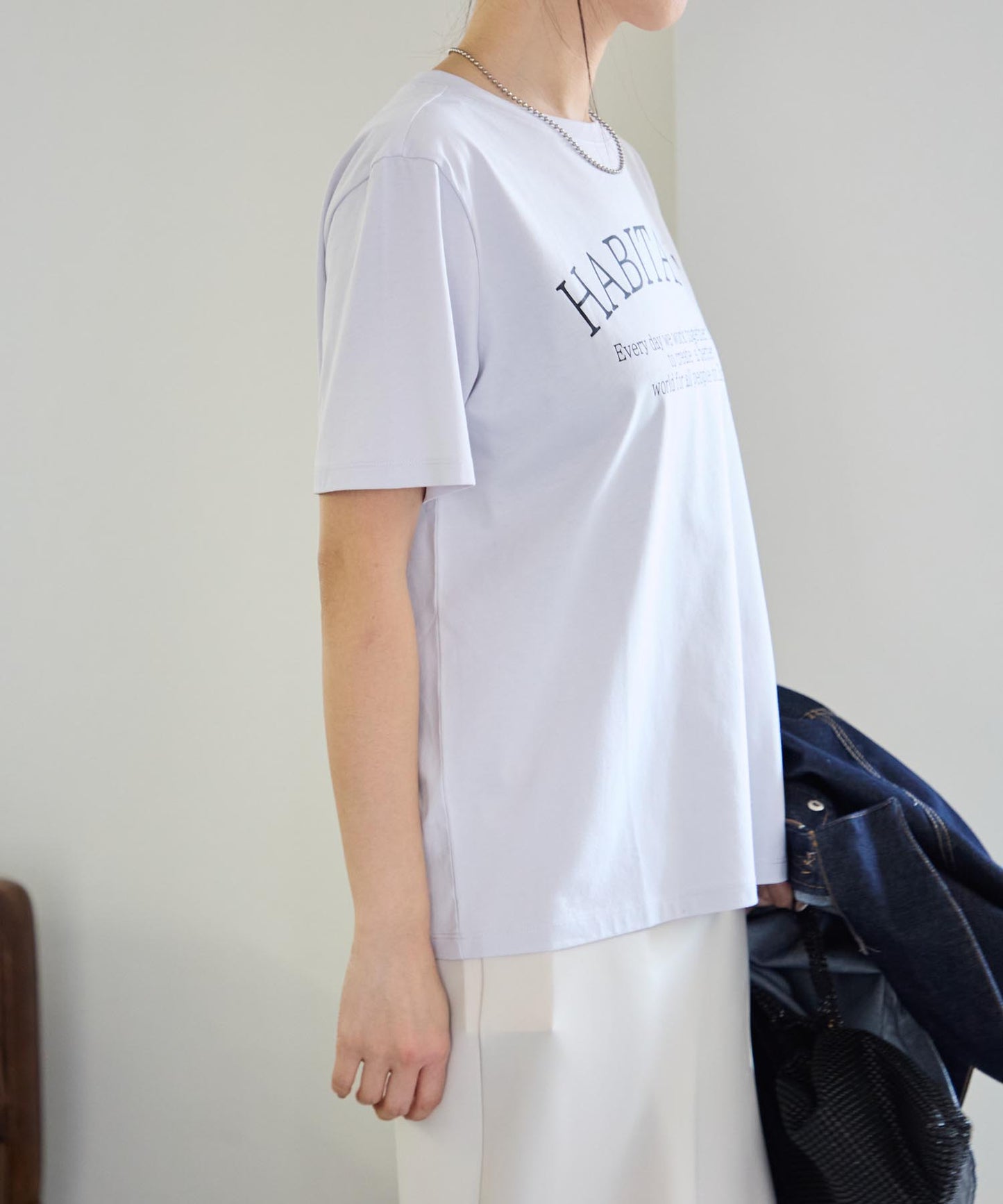 メッセージロゴ スーピマコットン半袖Tシャツ
