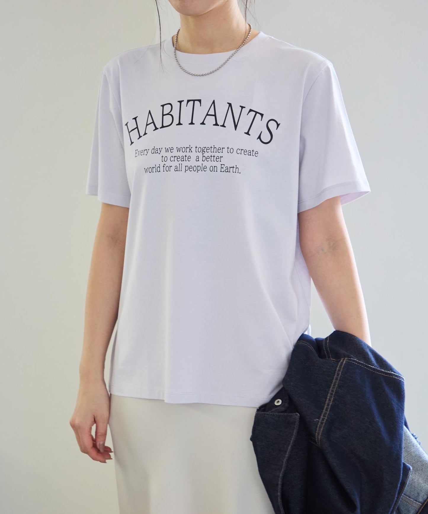 メッセージロゴ スーピマコットン半袖Tシャツ