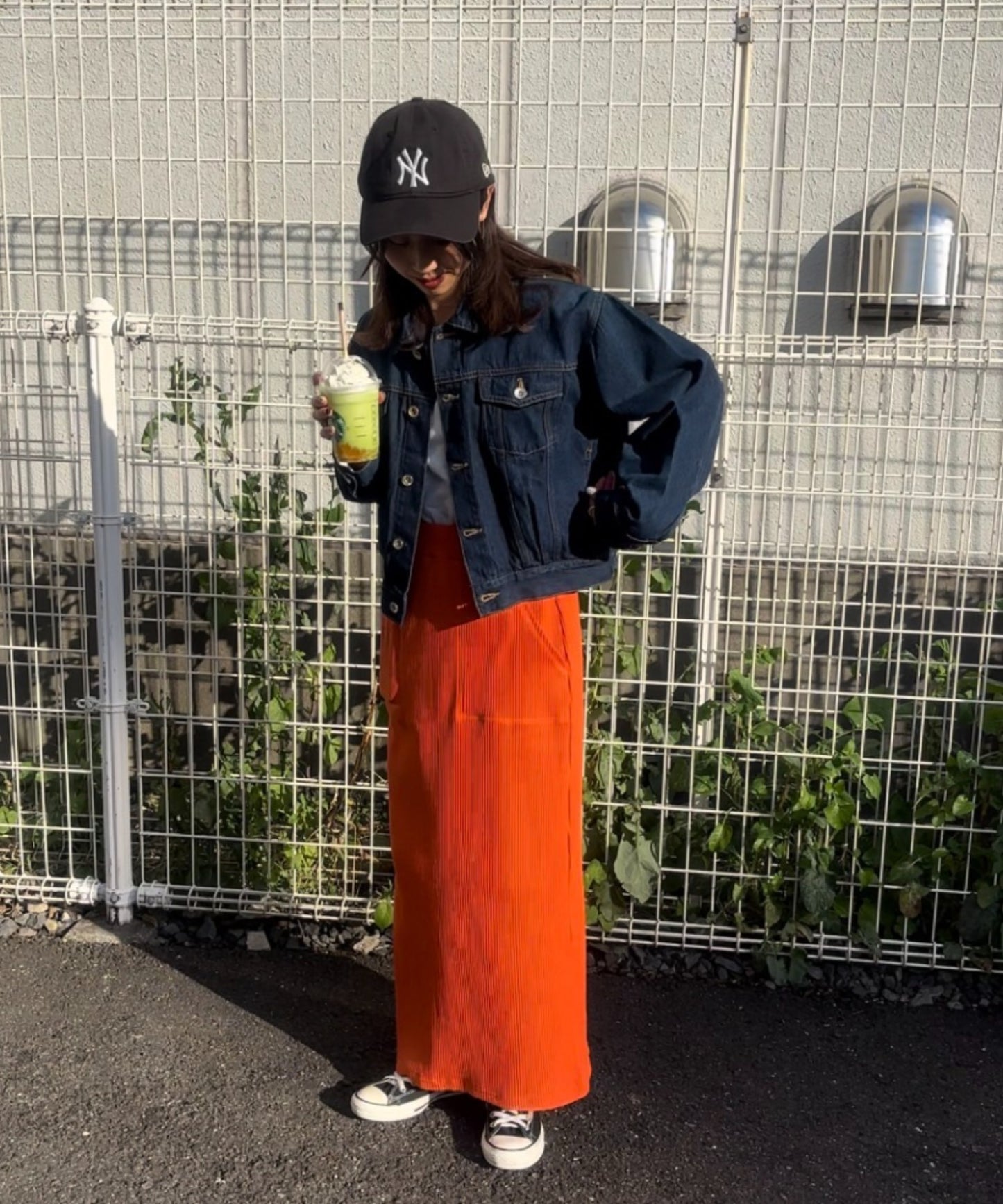 リブ カット ナロースカート