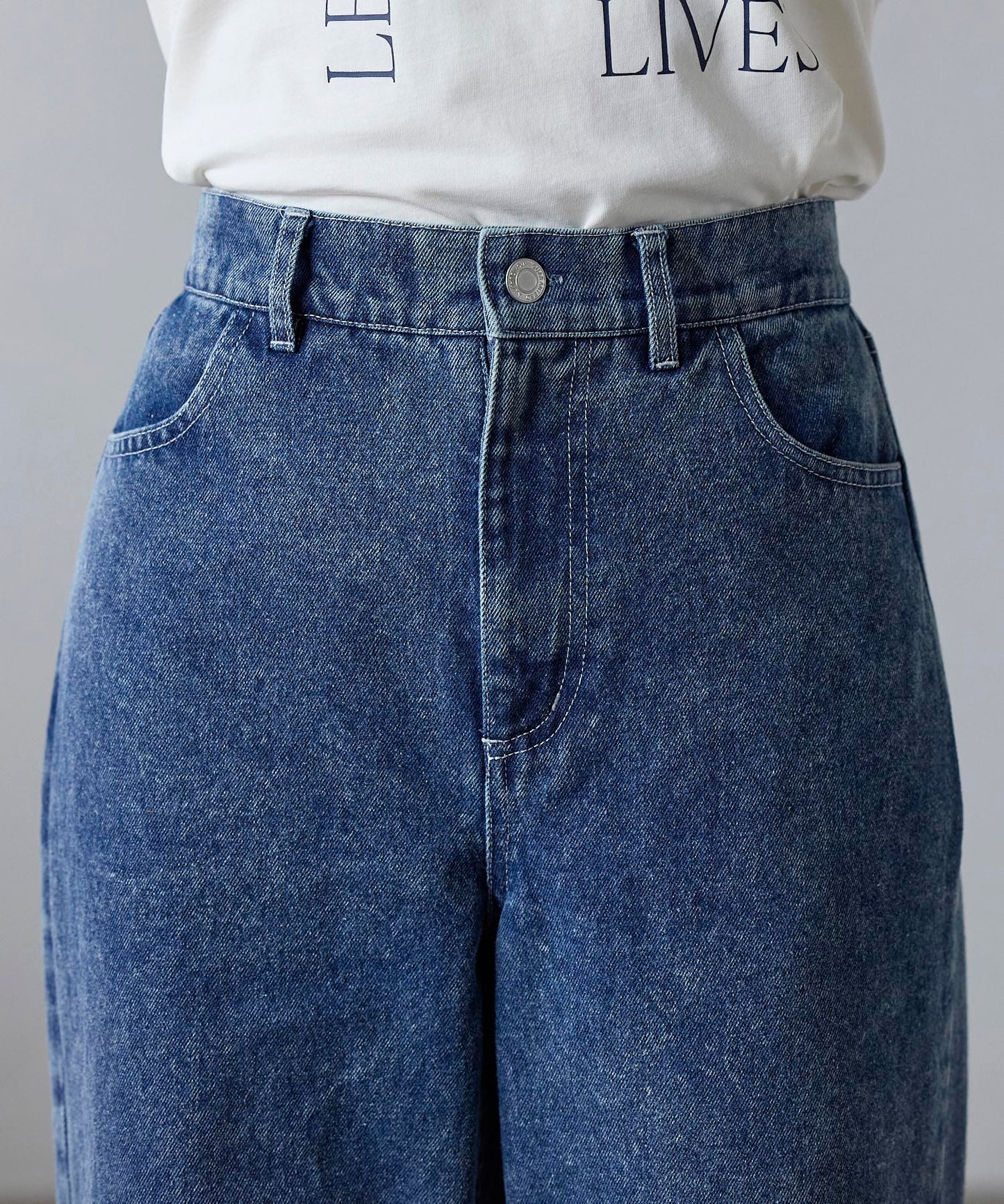 デニムカーブパンツ