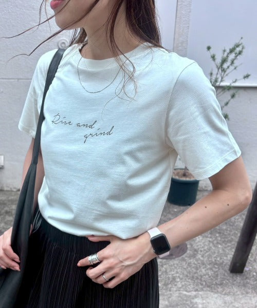 手描き風ロゴ 半袖サイロTシャツ/コットンTシャツ