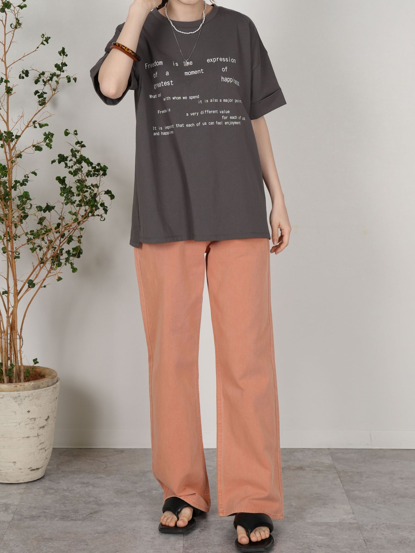 ワイドデニムパンツ