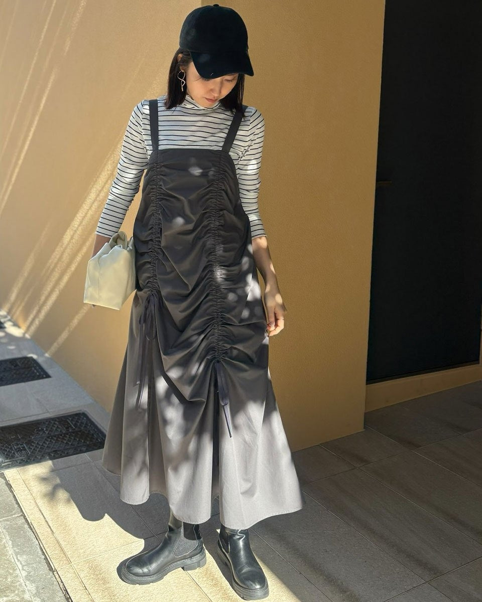 ギャザーリボンワンピース