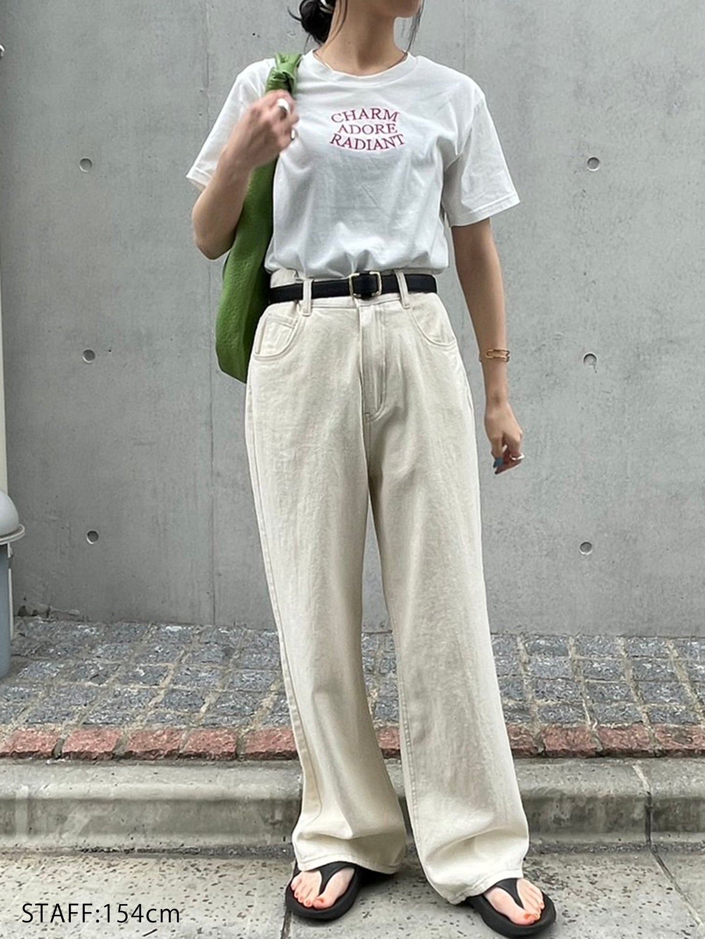ワイドデニムパンツ