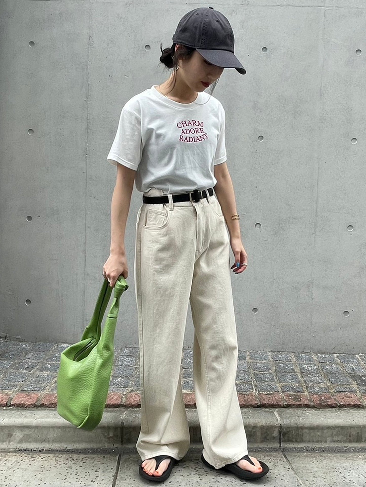 ワイドデニムパンツ