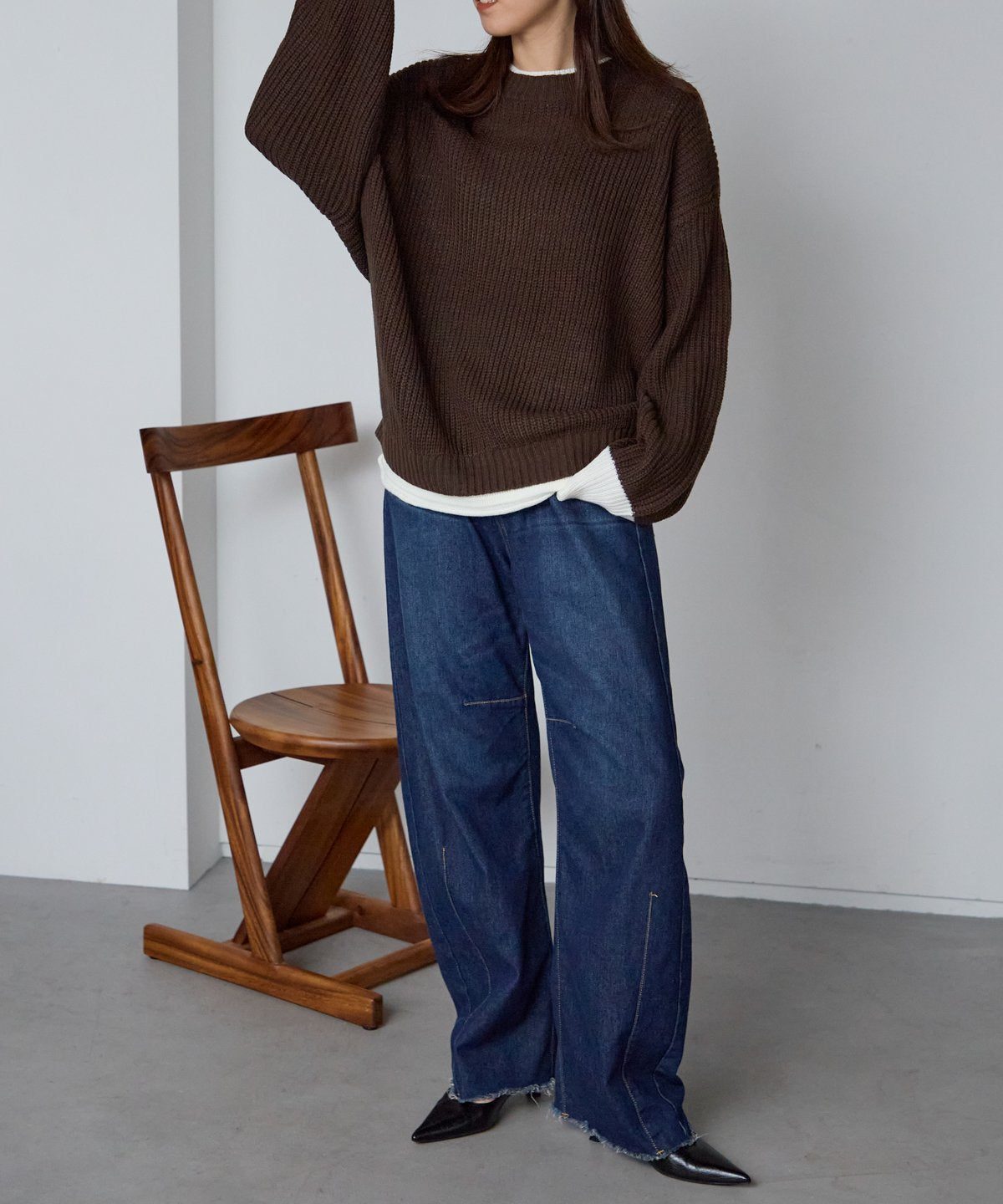 レイヤード風ニット