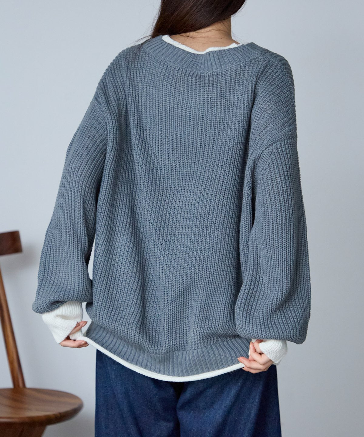 レイヤード風ニット