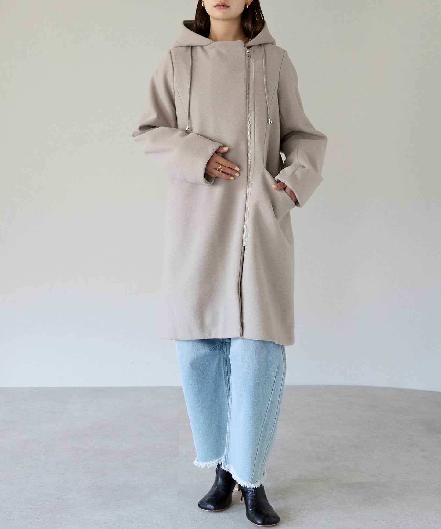 フード付ジップコート