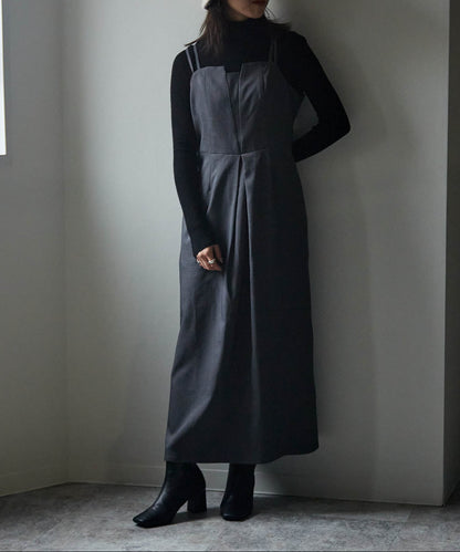 ウエスト切り替えキャミワンピース