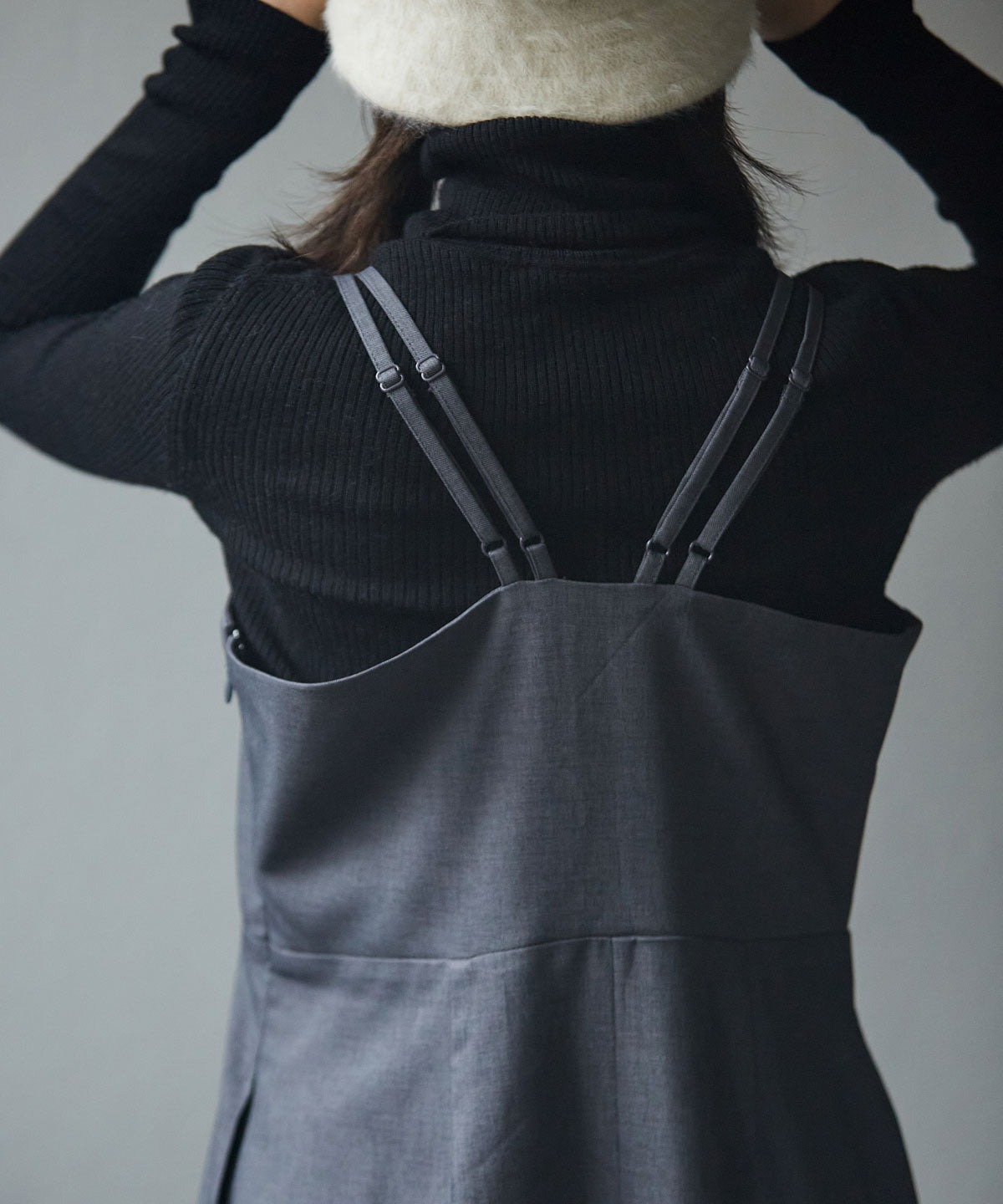 ウエスト切り替えキャミワンピース